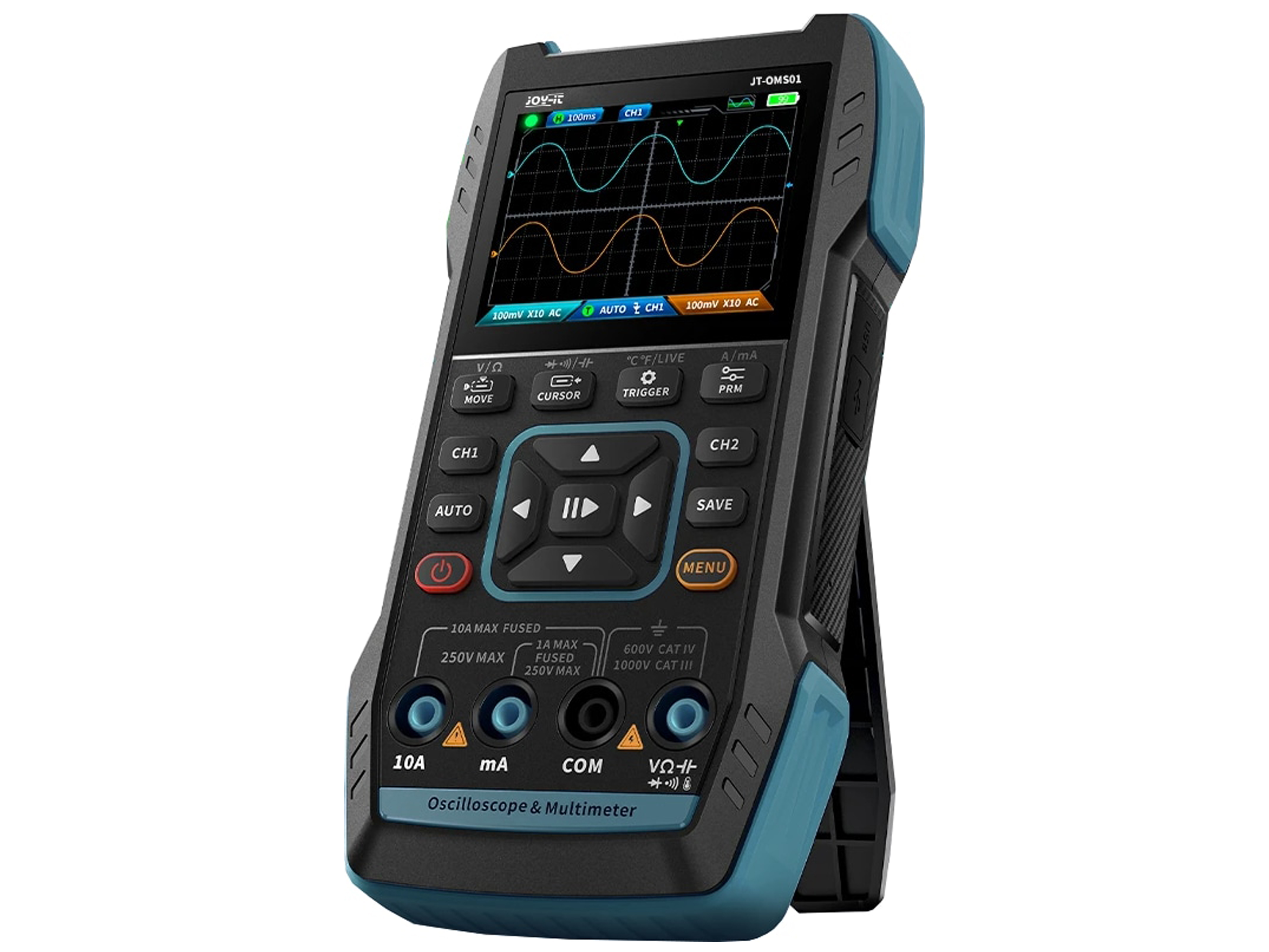 JOY-IT Handheld Oszilloskop, JT-OMS01, 3-in-1, mit Multimeter und Signalgenerator