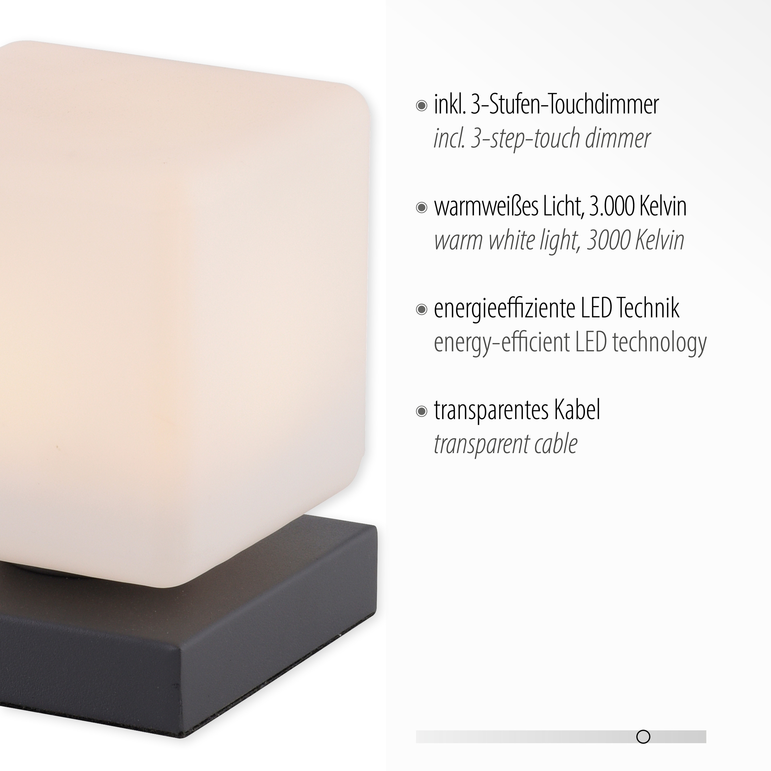 PAUL NEUHAUS LED-Tischleuchte 4036-13 anthrazit, 5 W, 580 lm, 3000 K PAUL NEUHAUS LED-Tischleuchte 4036-13 anthrazit, 5 W, 580 lm, 3000 K