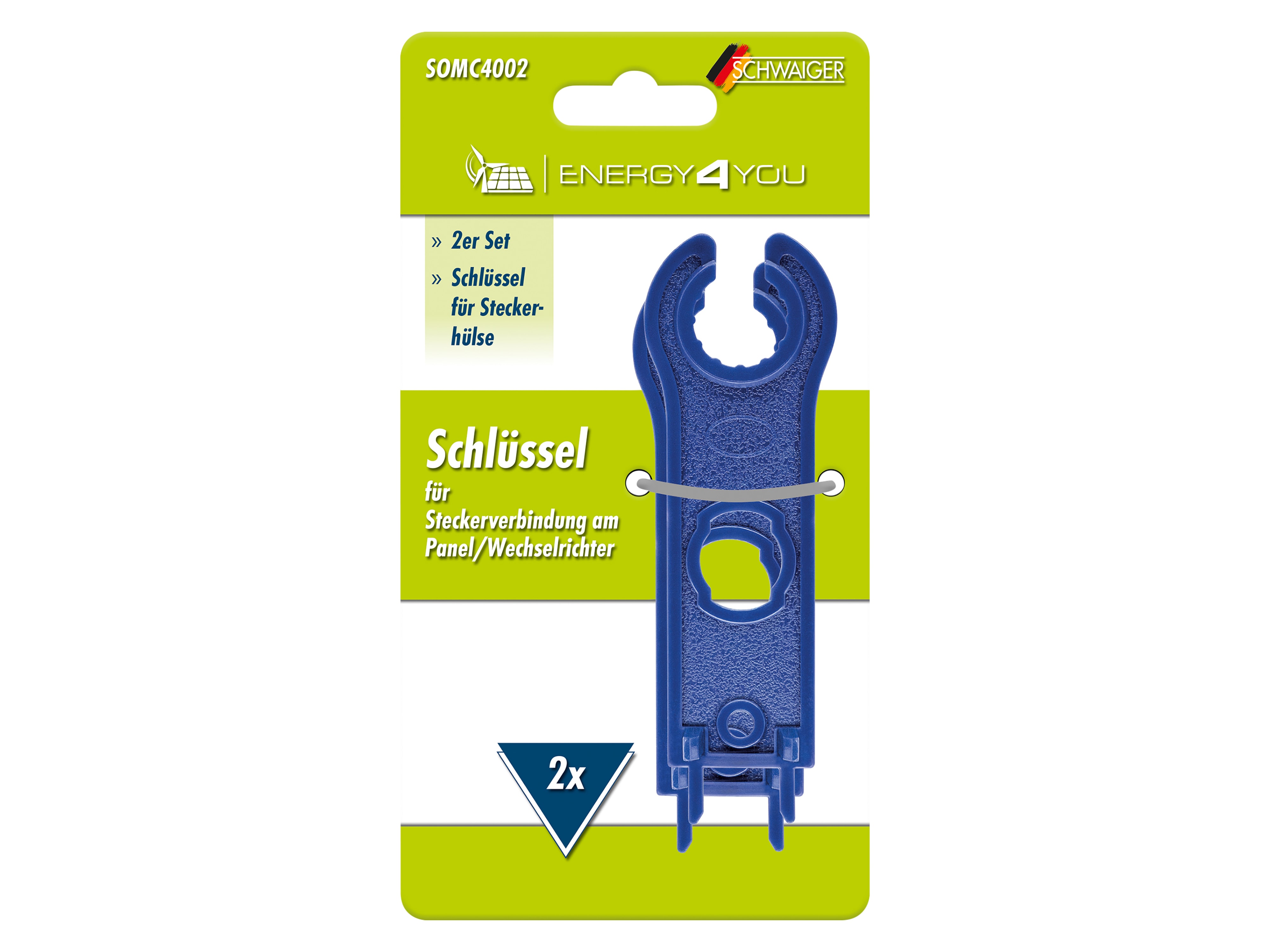 SCHWAIGER Montageschlüssel SOMC4002, für Solar Steckverbindungen, 2er Pack SCHWAIGER Montageschlüssel SOMC4002, für Solar Steckverbindungen, 2er Pack