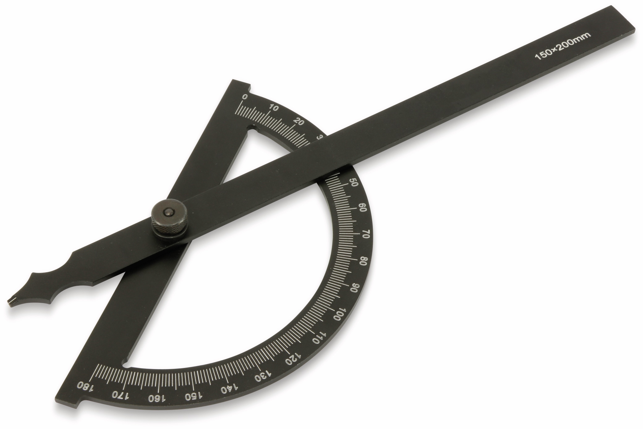 DAYTOOLS Halbkreis-Winkelmesser HWM-200, 180°, 150x200 mm DAYTOOLS Halbkreis-Winkelmesser HWM-200, 180°, 150x200 mm