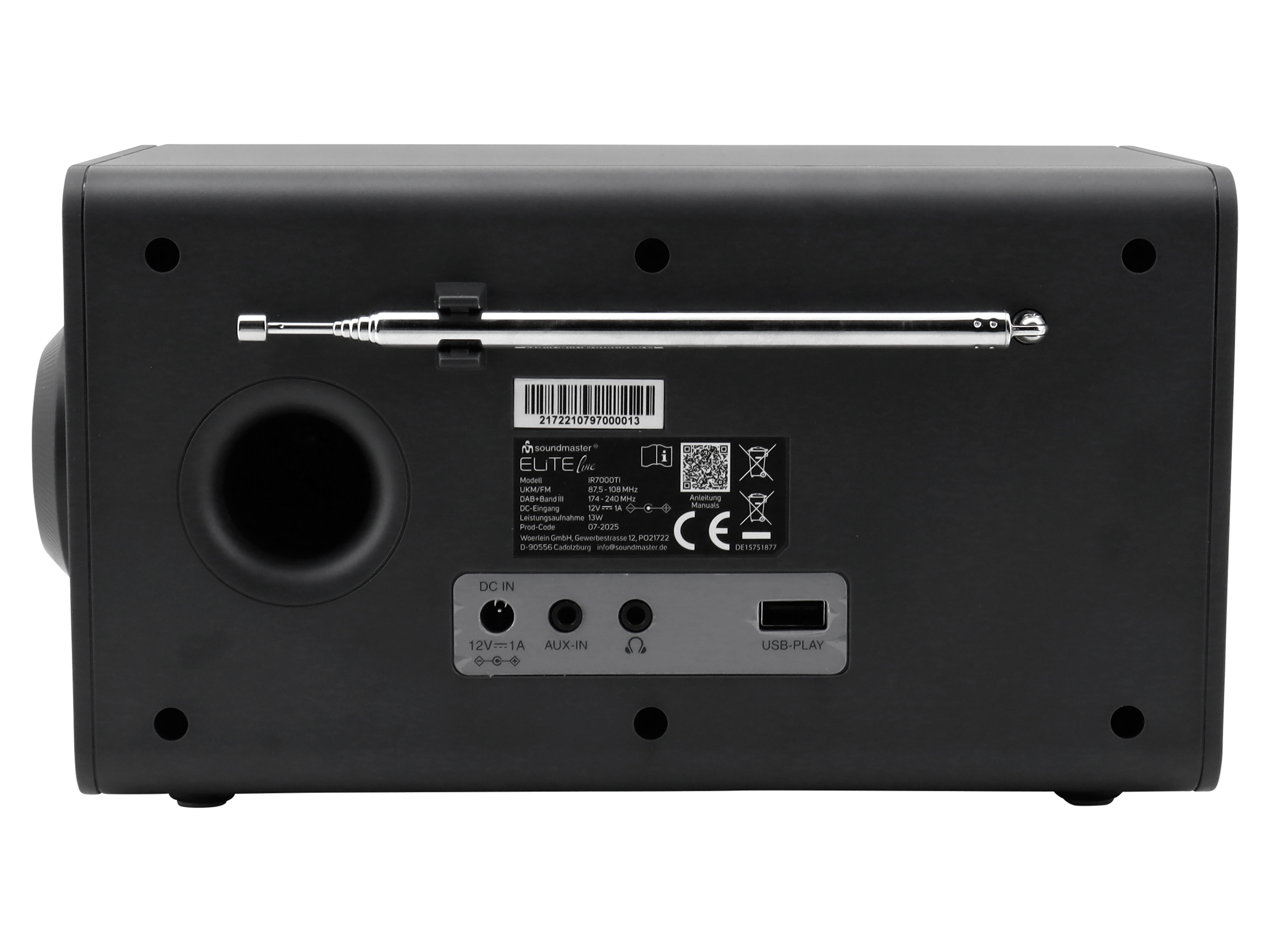 SOUNDMASTER ELITE LINE Internetradio DAB+/UKW mit WLAN, USB, Bluetooth SOUNDMASTER Internetradio DAB+/UKW mit WLAN, USB, Bluetooth