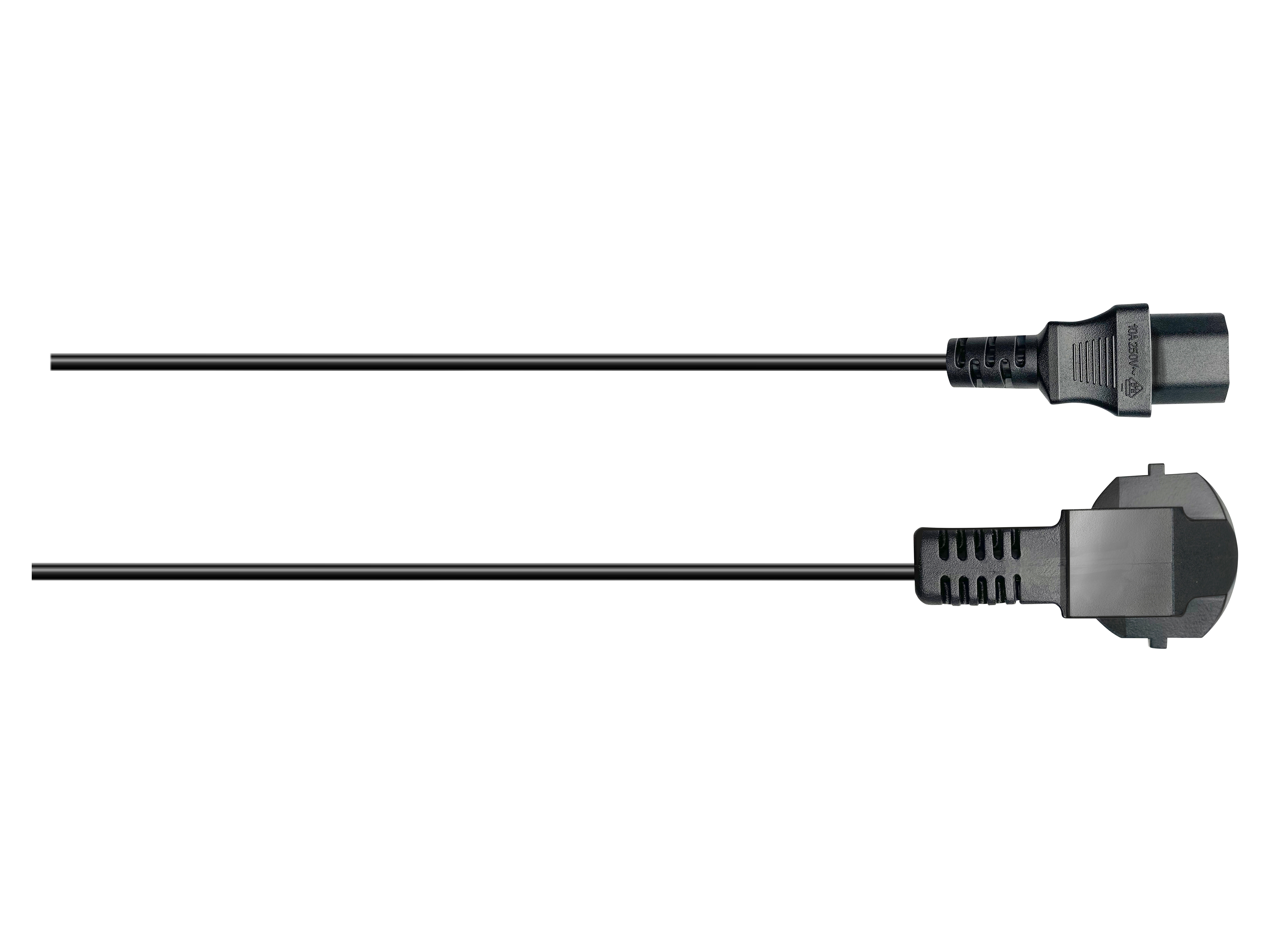 GRUNDIG Kaltgerätekabel, 2 m, schwarz