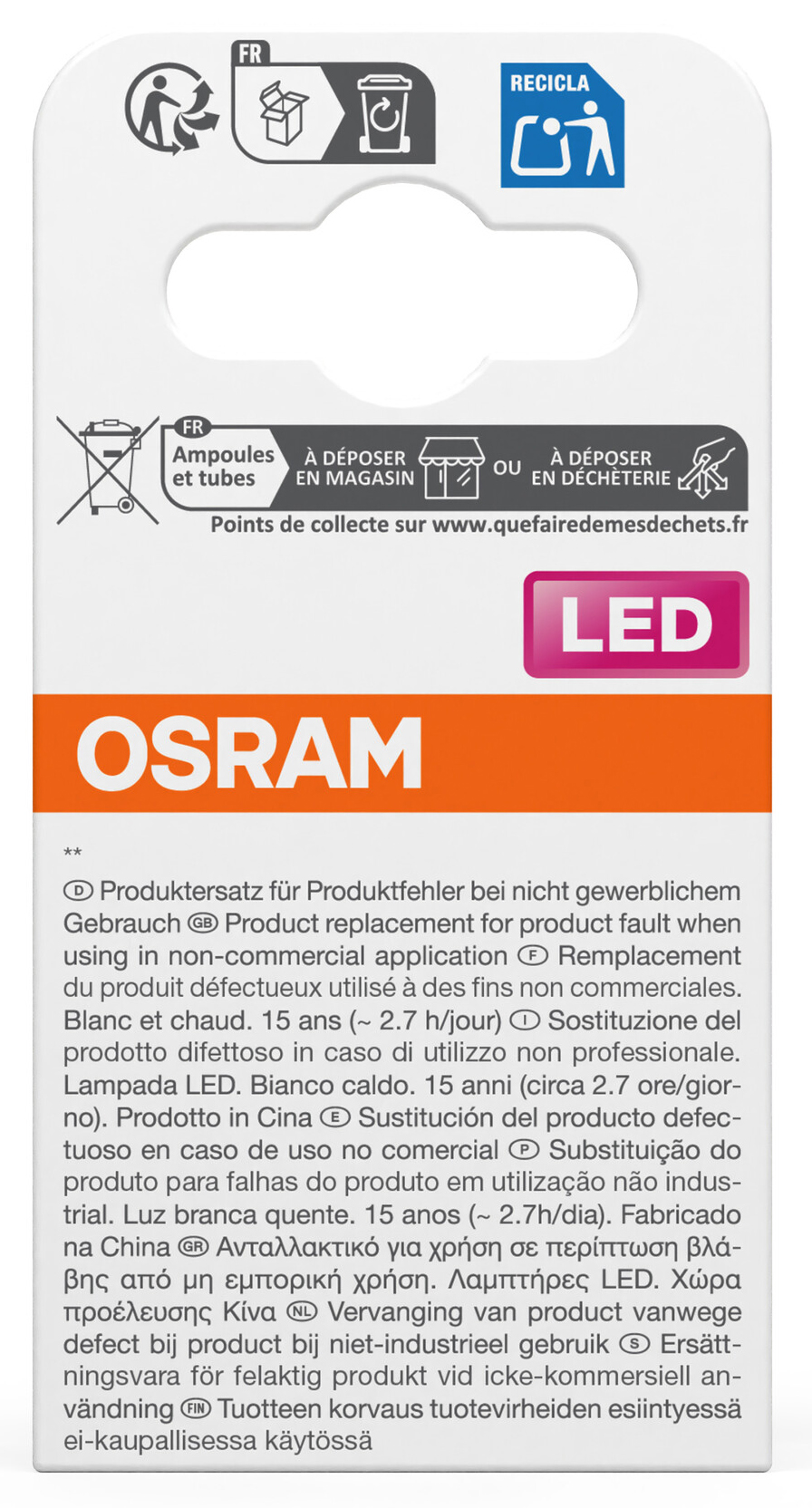 OSRAM LED-Lampe STAR, GU10, 3,7 W, 2700 K, EEK: E, 350 lm, IP20, warmweiß OSRAM LED-Lampe STAR, GU10, 3,7 W, 2700 K, EEK: E, 350 lm, IP20, warmweiß