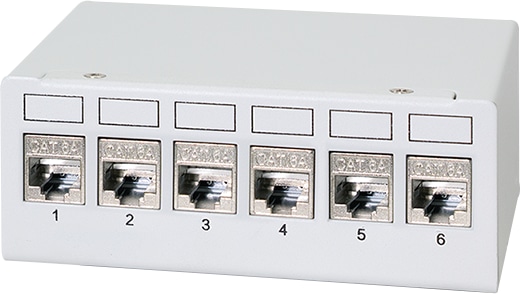 LOGILINK Patchpanel NK4091 6Port inkl. 6 CAT6A Modulen LOGILINK Patchpanel NK4091 6Port inkl. 6 CAT6A Modulen