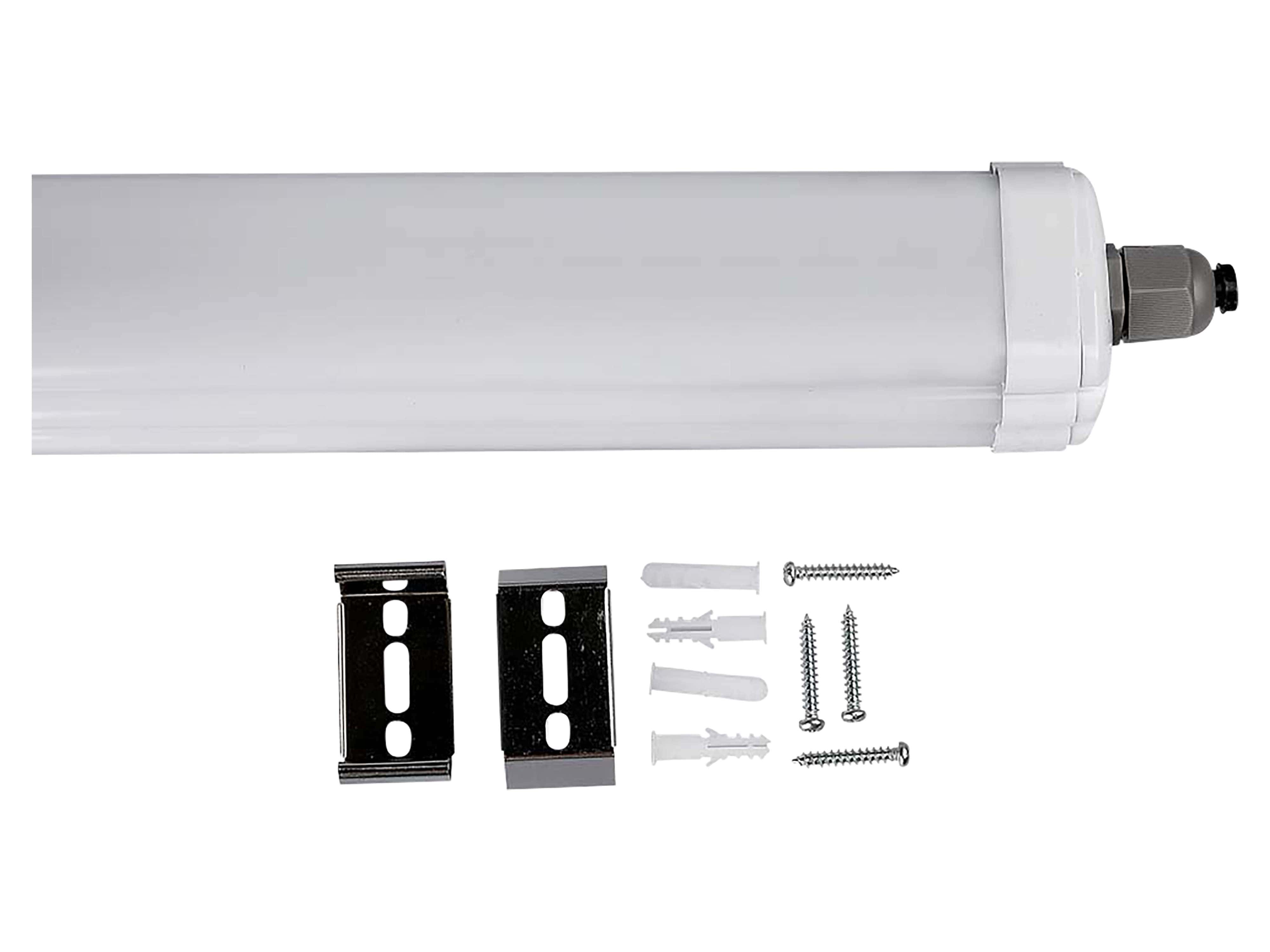 V-TAC LED-Deckenleuchte VT-2162826, EEK: E, 18W, 2430lm, 6500K, 120°, IP65, 60cm