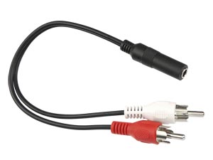 S-IMPULS Audio-Adapterkabel, Cinch/Klinke 3,5 mm, 0,2 m S-IMPULS Audio-Adapterkabel, Cinch/Klinke 3,5 mm, 0,2 m