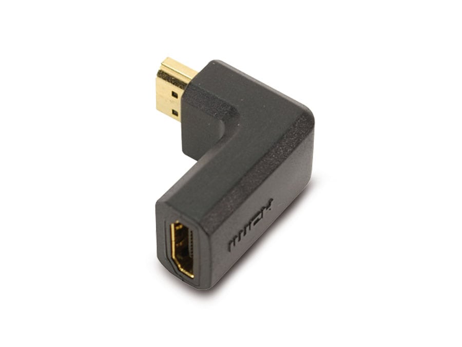 S-IMPULS HDMI-Adapter, 90° gewinkelt, schwarz, vergoldete Kontakte, 1 Stk S-IMPULS HDMI-Adapter, 90° gewinkelt, schwarz, vergoldete Kontakte, 1 Stk