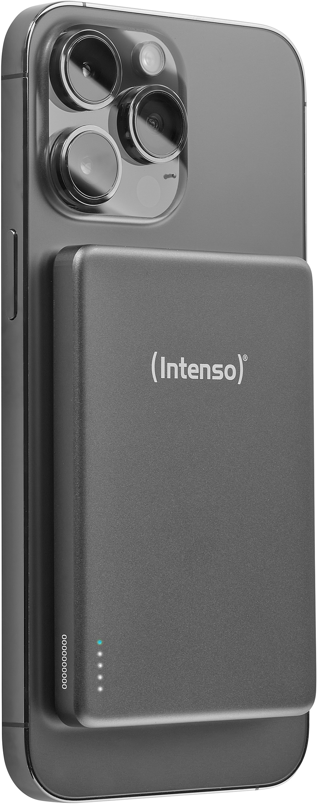 INTENSO Powerbank Magnetic Wireless, MW 5000, 5000 mAh, grau INTENSO Powerbank Magnetic Wireless, MW 5000, 5000 mAh, grau