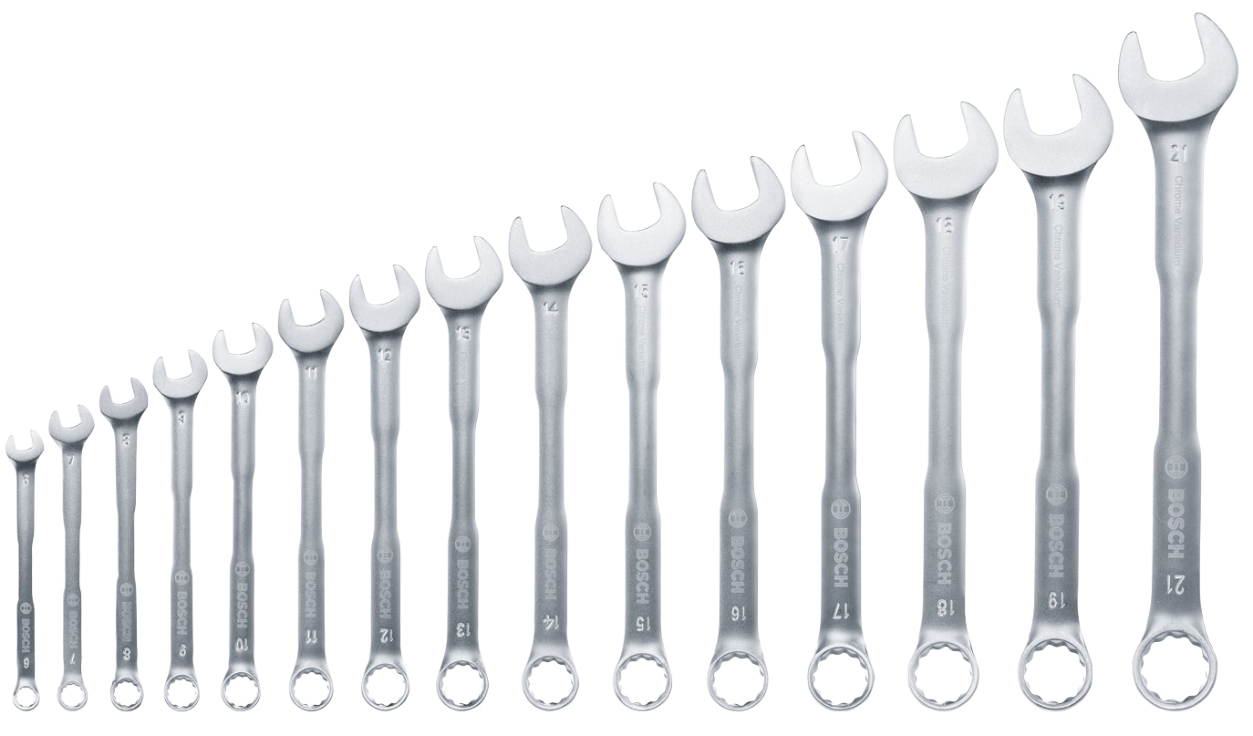 BOSCH Ringmaulschlüssel-Set, 1600A02Z9E, 15-teilig BOSCH Ringmaulschlüssel-Set, 1600A02Z9E, 15-teilig