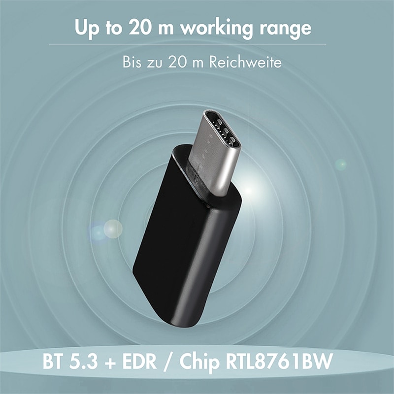 LOGILINK Bluetooth-Adapter BT0048A V5.3 USB-C LOGILINK Bluetooth-Adapter BT0048A V5.3 USB-C