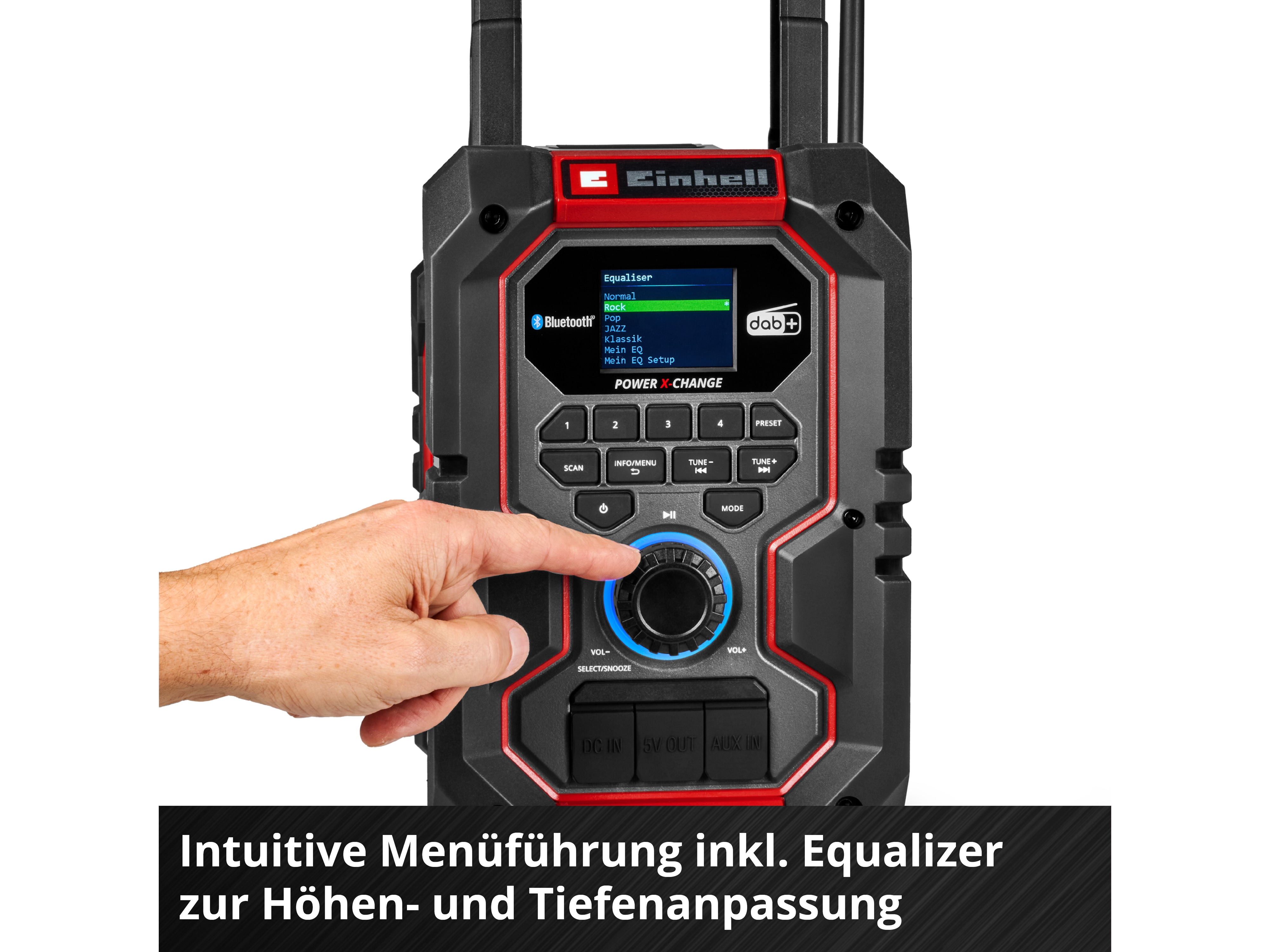 EINHELL Akku-Radio TE-CR 18 Li DAB+/FM/BT, Solo EINHELL Akku-Radio TE-CR 18 Li DAB+/FM/BT, 3407995, Solo
