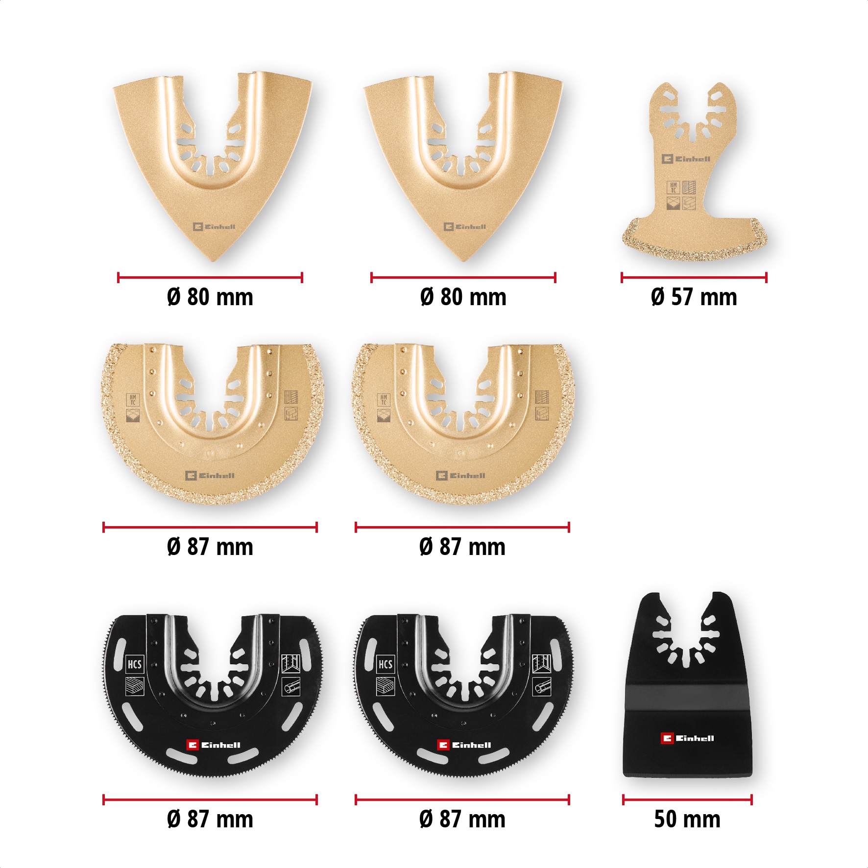 EINHELL Multitool-Set, 708110, XL-PLUS-Case, 10-teilig EINHELL Multitool-Set, 708110, XL-PLUS-Case, 10-teilig