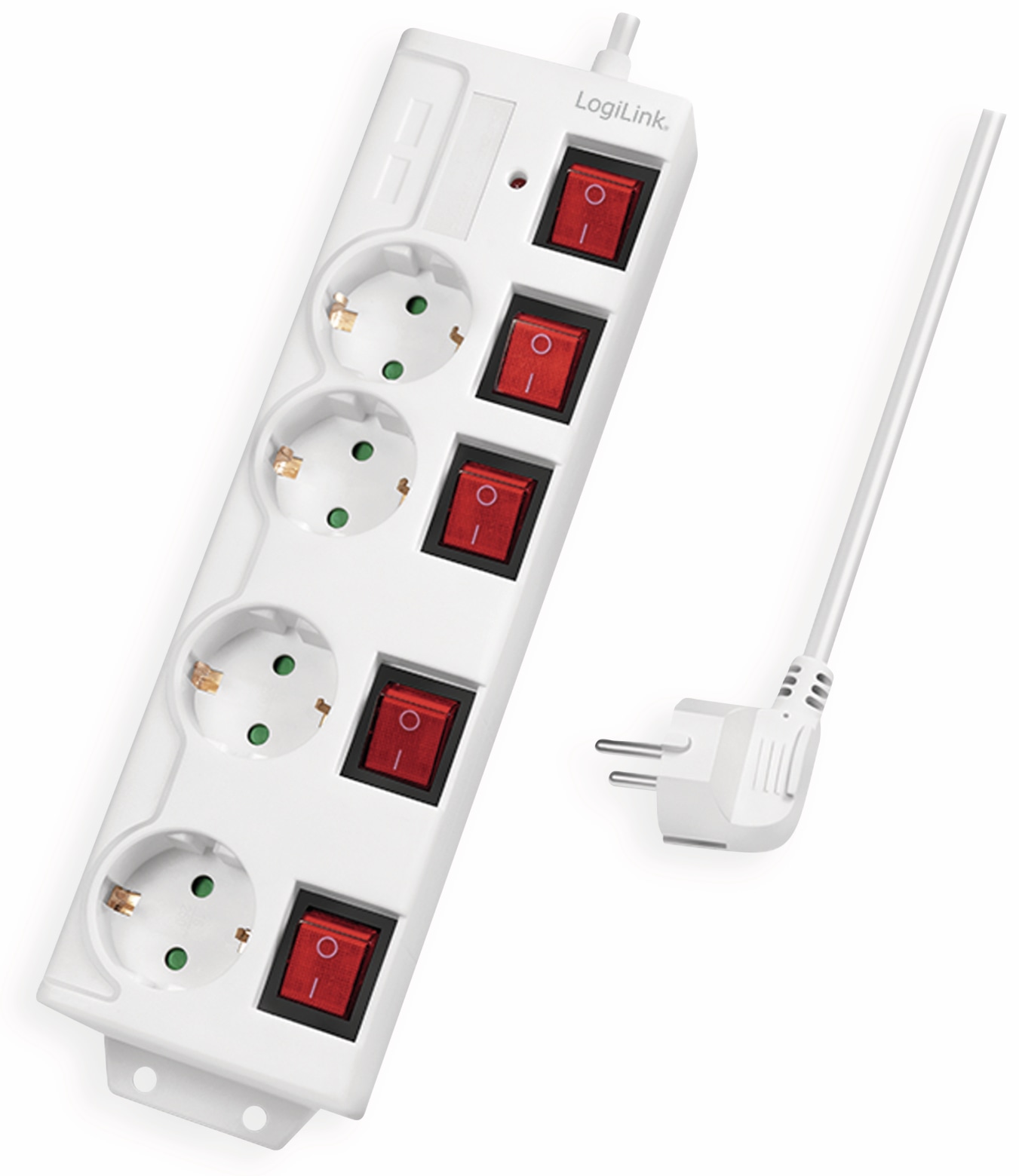 LOGILINK Steckdosenleiste LPS252, 4-fach, weiß LOGILINK Steckdosenleiste LPS252, 4-fach, weiß