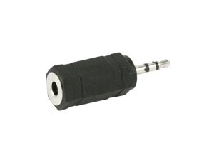 S-IMPULS Klinkenadapter, Stecker 2,5 mm stereo / Kupplung 3,5 mm stereo, schwarz S-IMPULS Klinkenadapter, Stecker 2,5 mm stereo / Kupplung 3,5 mm stereo, schwarz