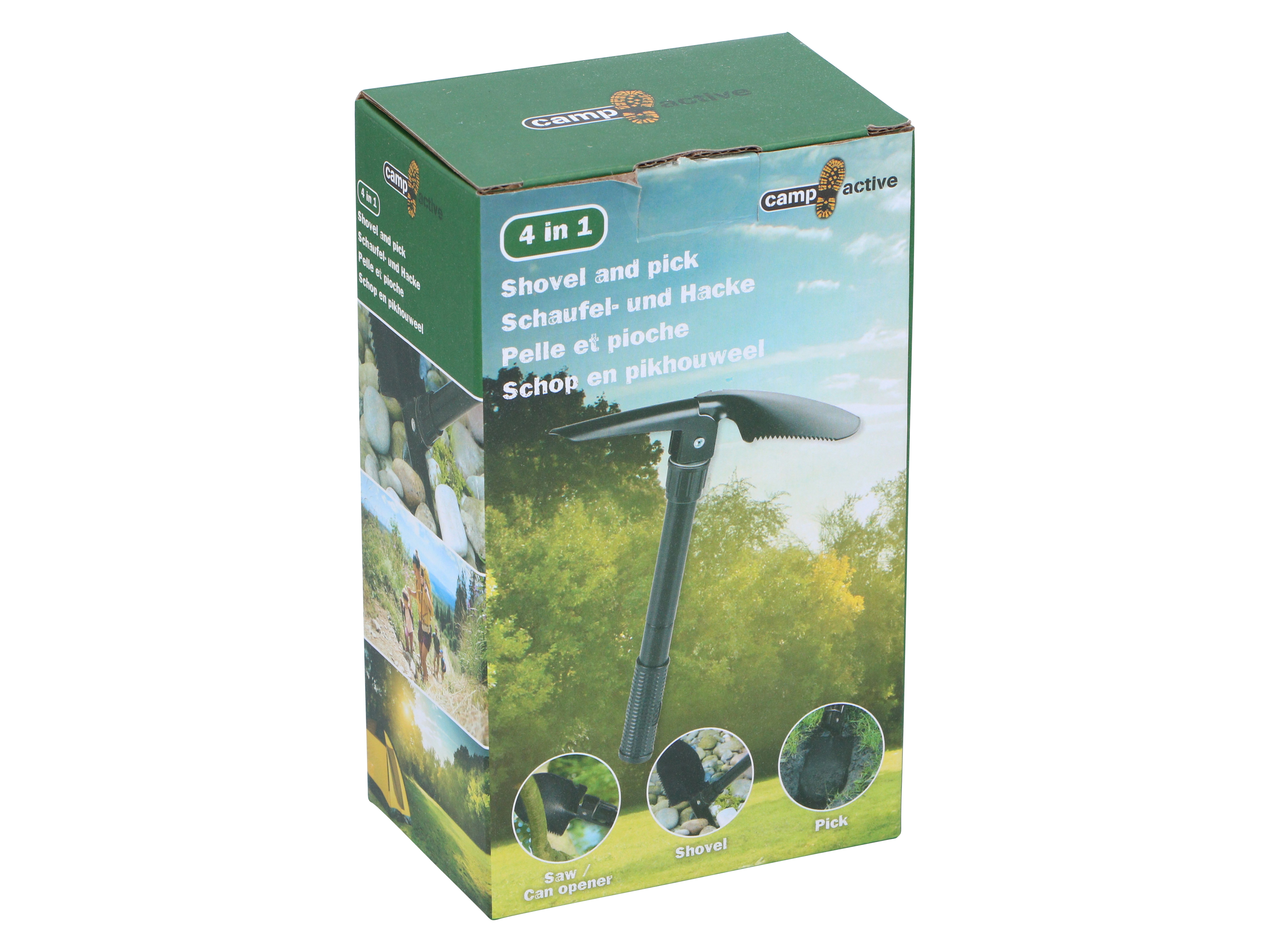 Klappspaten, 280 mm, schwarz Klappspaten, 280 mm, schwarz