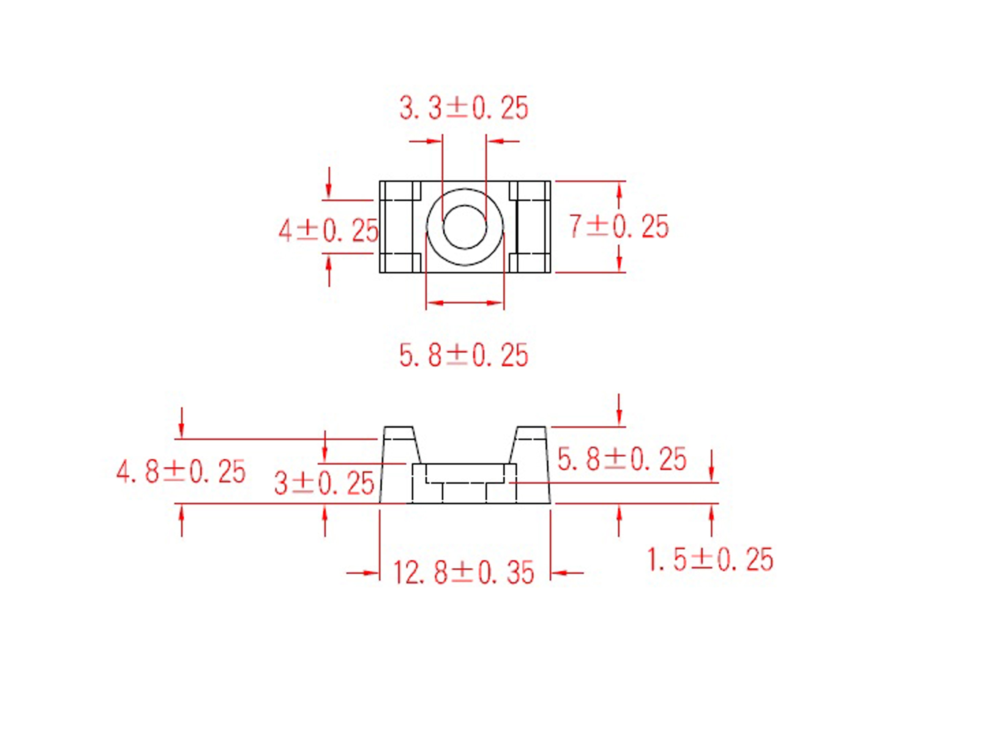 KSS Befestigungssockel schraubbar Polyamid 6.6, Natur, Befestigungsloch 3,3, L=12,8, B=7, 1 Stück KSS Befestigungssockel schraubbar Polyamid 6.6, Natur, Befestigungsloch 3,3, L=12,8, B=7, 1 Stück