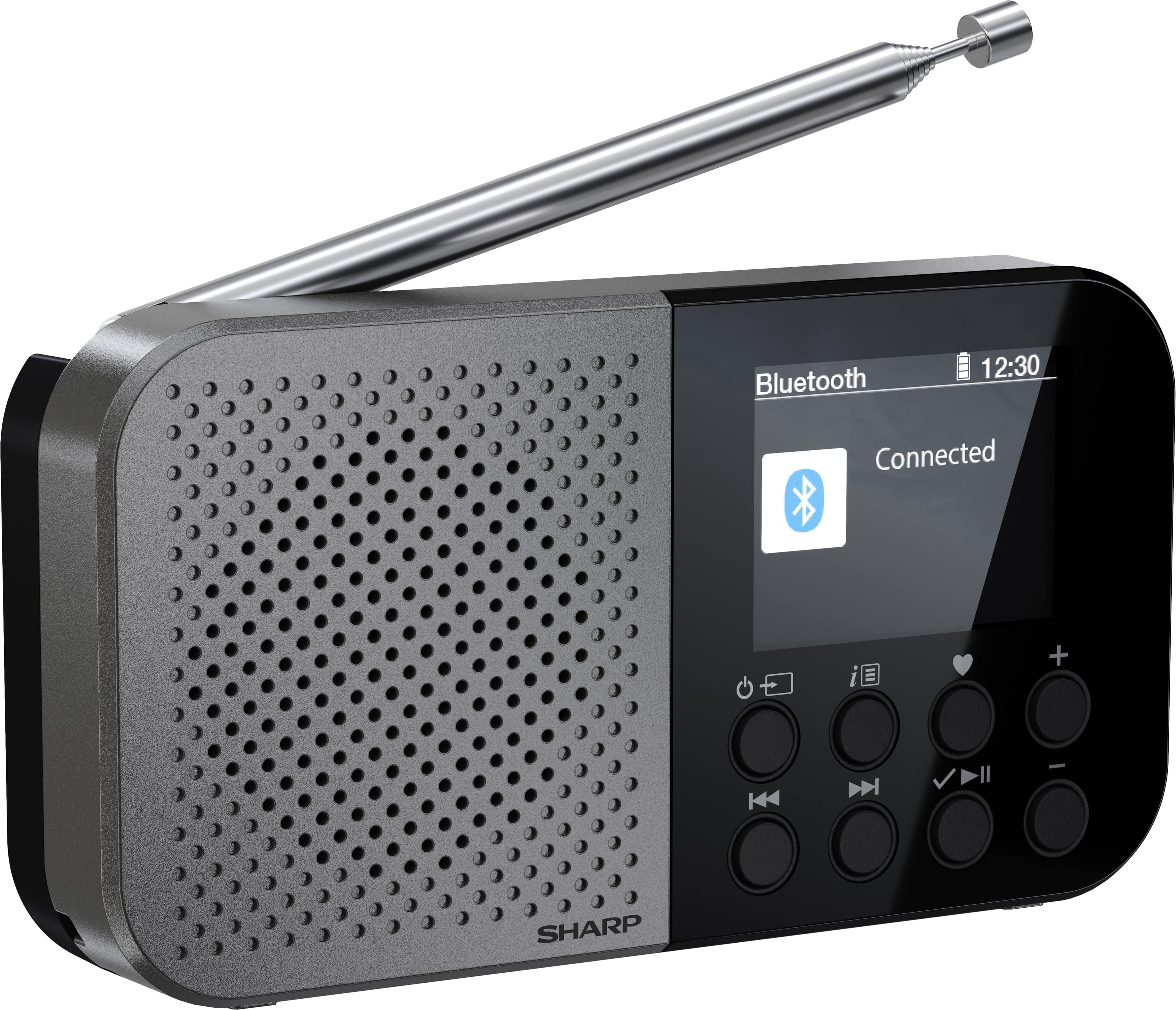 SHARP Digitalradio-tragbar DR-P520, schwarz, DAB+, Bluetooth, USB-C