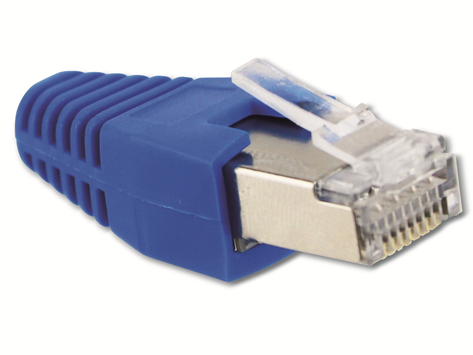 S-IMPULS CAT.6 RJ45-Stecker mit Führungskamm, blau, 10 Stück S-IMPULS CAT.6 RJ45-Stecker mit Führungskamm, blau, 10 Stück