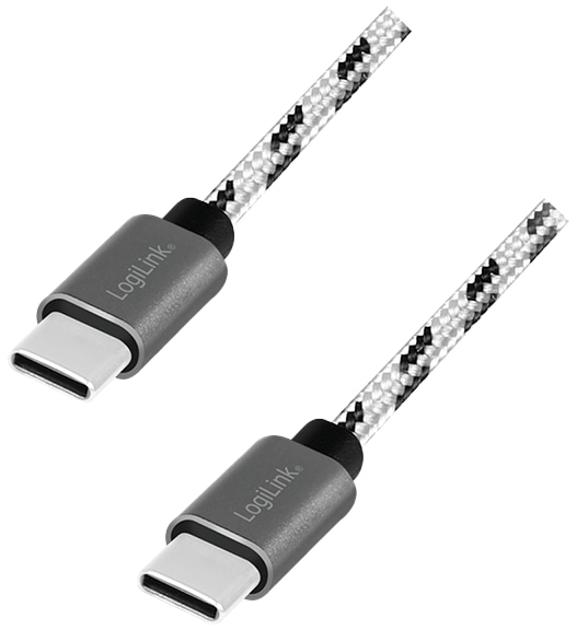 LOGILINK USB 2.0 Typ-C Kabel-Set CU0200 Alu, Nylon LOGILINK USB 2.0 Typ-C Kabel-Set CU0200 Alu, Nylon