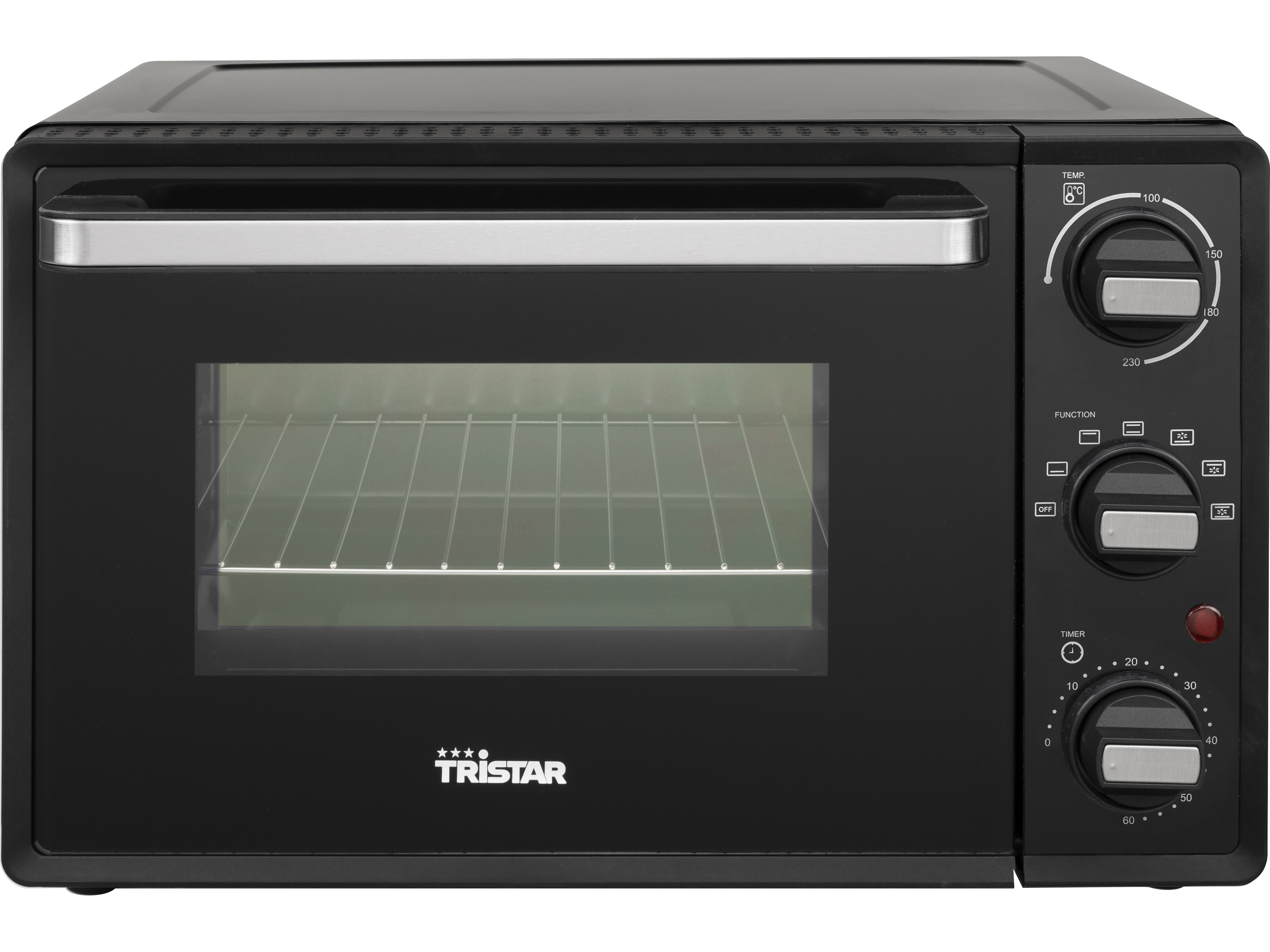 TRISTAR Mini-Backofen OV-3622, 19 L, 800 W, Heißluft, schwarz TRISTAR Mini-Backofen OV-3622, 19 L, 800 W, Heißluft, schwarz