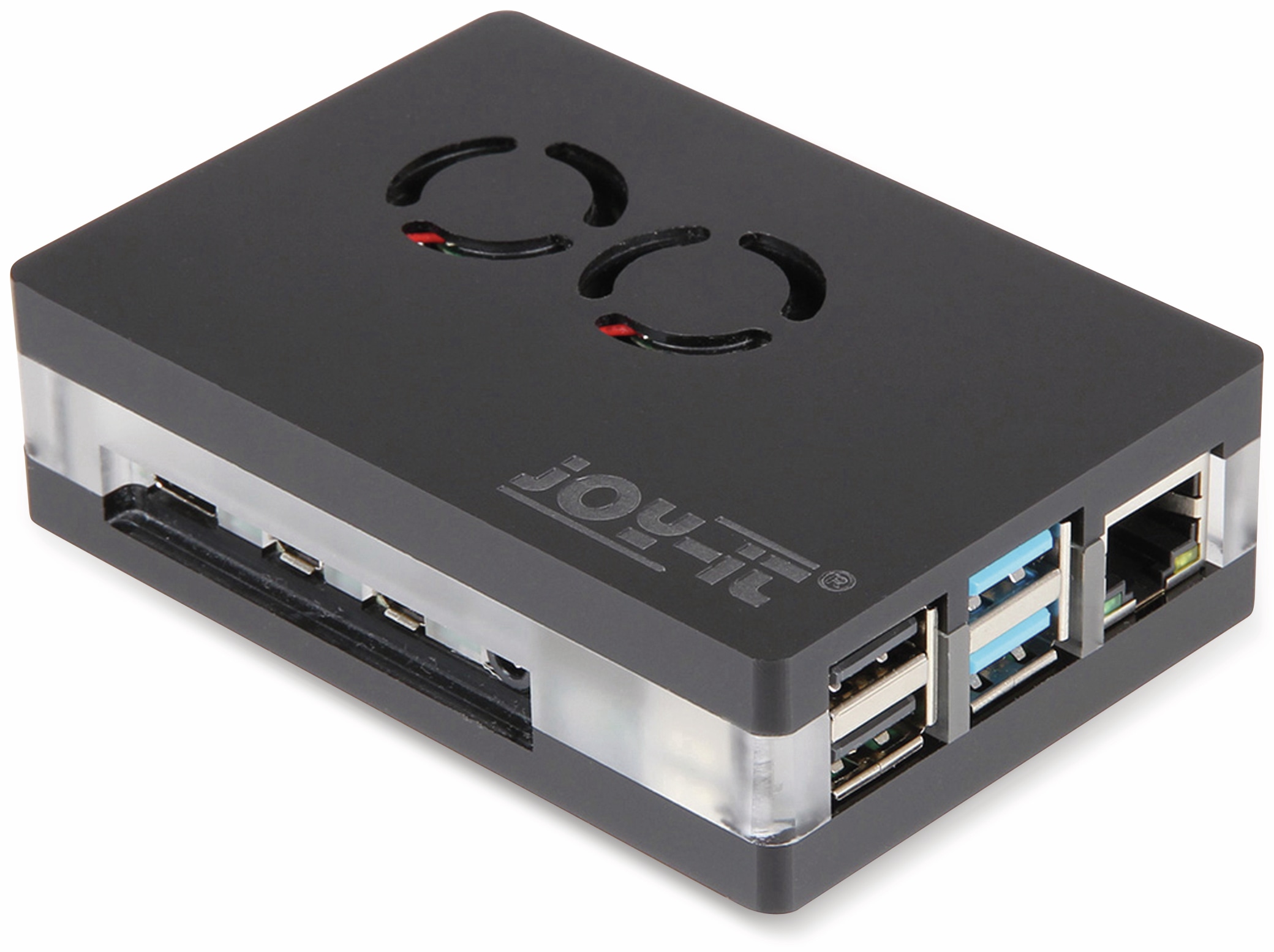 JOY-IT Kunststoffgehäuse, schwarz, für Raspberry Pi 4 B JOY-IT Kunststoffgehäuse, schwarz, für Raspberry Pi 4 B
