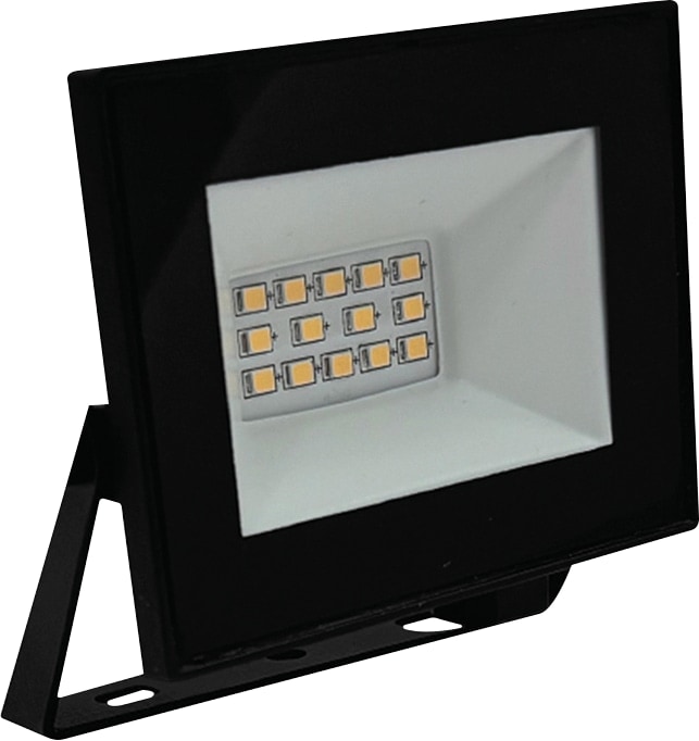 V-TAC LED-Fluter, VT-44012, 10 W, 4000K, EEK: F, 730 lm, neutralweiß, IP65, schwarz