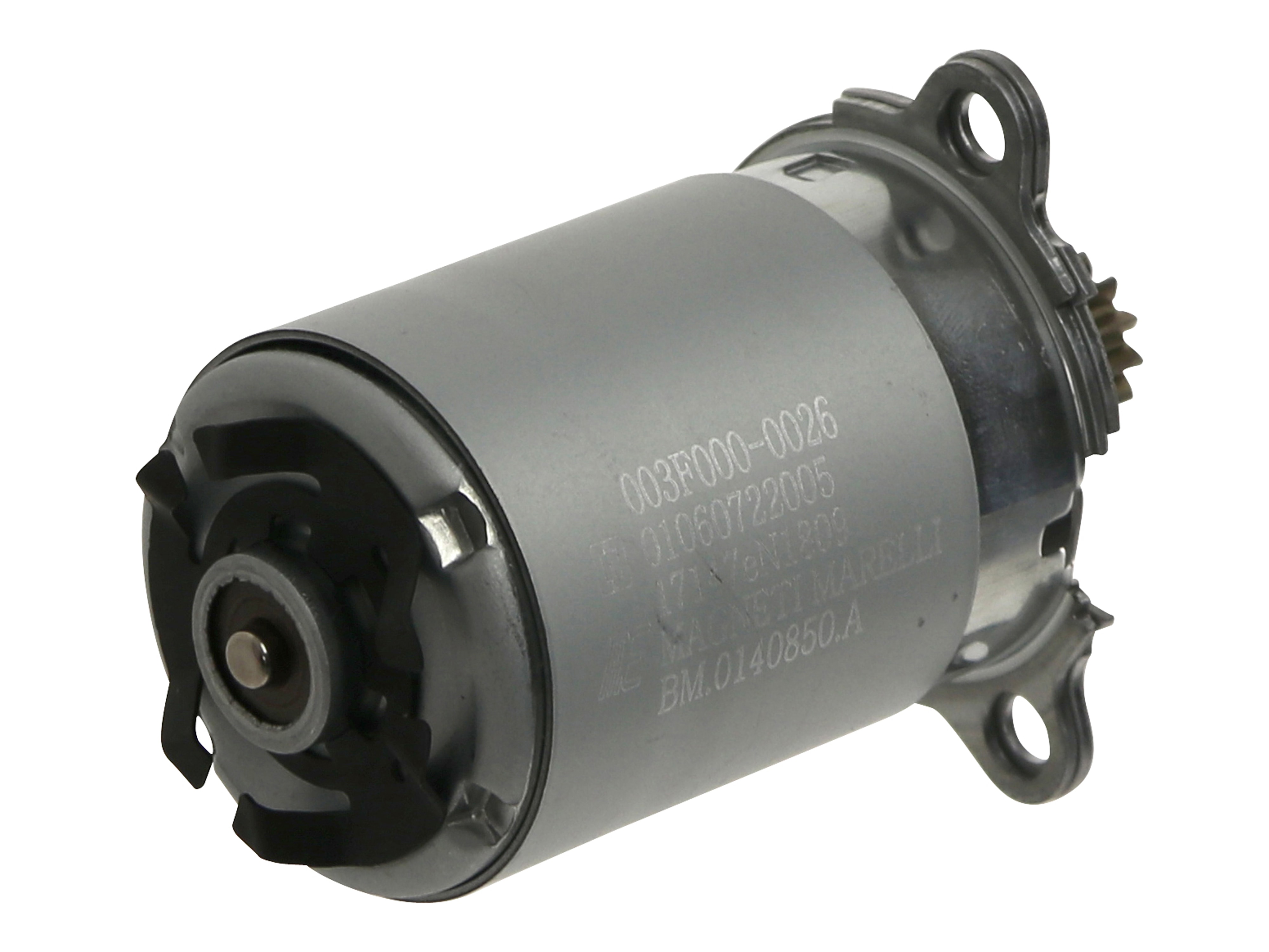 DC-Motor 01060722005, 13 V, 22,5 W, mit Flansch und Ritzel DC-Motor 01060722005, 13 V, 22,5 W, mit Flansch und Ritzel