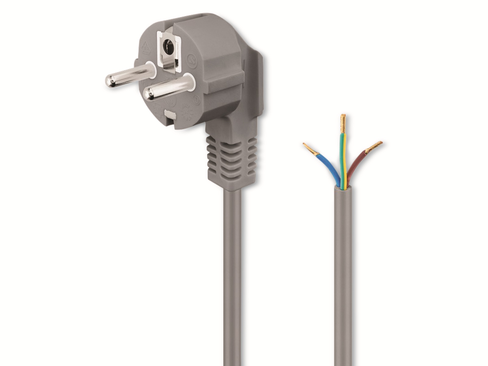 GOOBAY Schutzkontaktkabel NK 103 G-150, 1,5 m, grau GOOBAY Schutzkontaktkabel NK 103 G-150, 1,5 m, grau