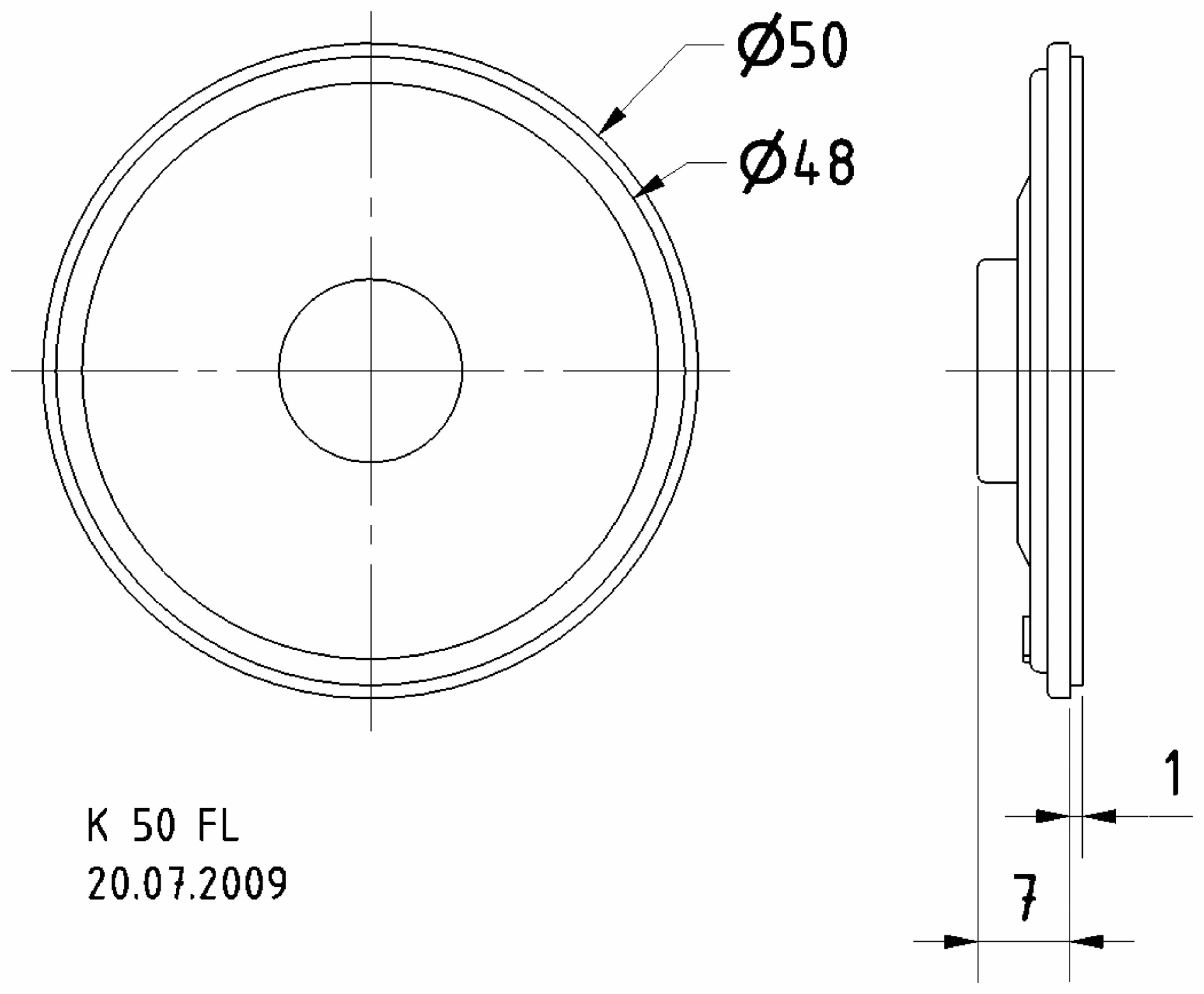 VISATON Lautsprecher K 50 FL, 16 Ohm, IP65 VISATON Lautsprecher K 50 FL, 16 Ohm, IP65