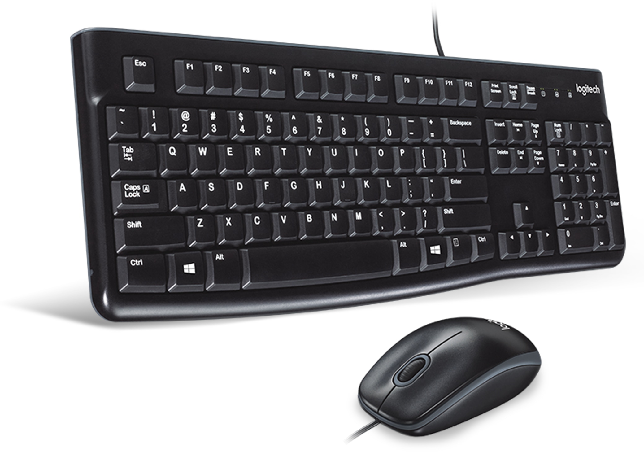 LOGITECH USB-Tastatur- und Maus-Set MK120, schwarz LOGITECH USB-Tastatur- und Maus-Set MK120, schwarz