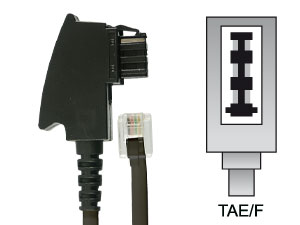 S-IMPULS Telefon-Anschlusskabel, TAE/F, schwarz, 3 m, internationale Belegung S-IMPULS Telefon-Anschlusskabel, TAE/F, schwarz, 3 m, internationale Belegung