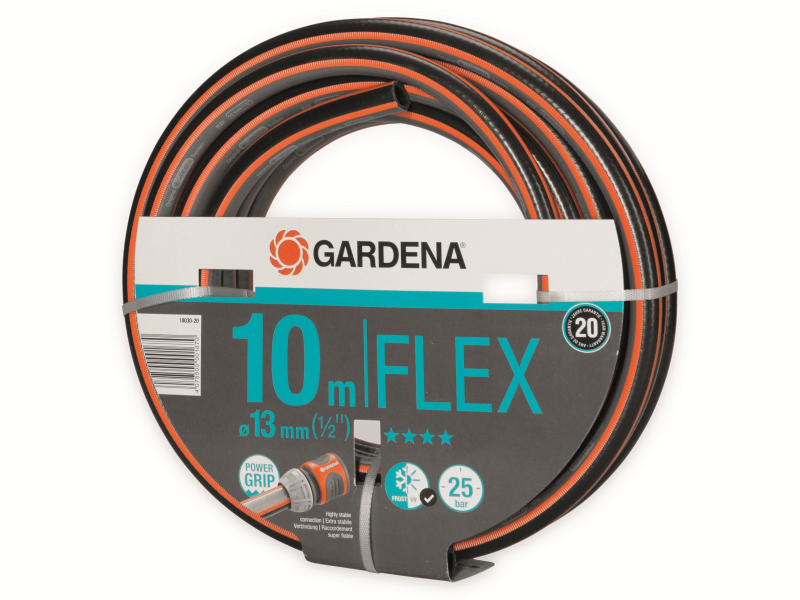 GARDENA Gartenschlauch 18030-20 Comfort FLEX, 10 m, 13 mm (1/2") GARDENA Gartenschlauch 18030-20 Comfort FLEX, 10 m, 13 mm (1/2")
