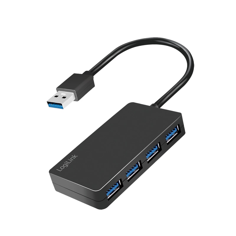LOGILINK USB3.2 Hub UA0396, 4-Port, schwarz LOGILINK USB3.2 Hub UA0396, 4-Port, schwarz