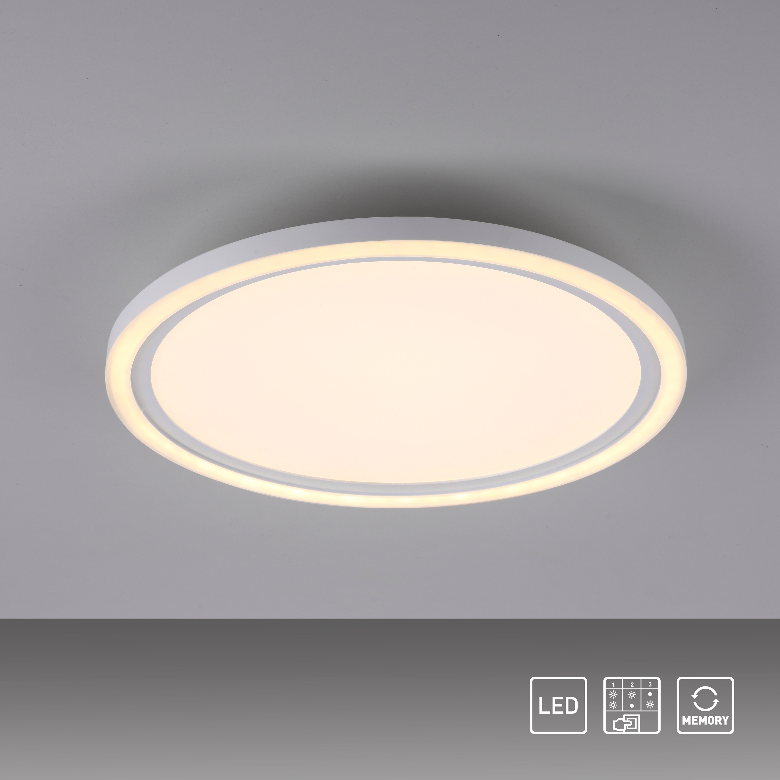 JUST LIGHT LED-Deckenleuchte 14883-16 weiß, 23,5 W, 2600 lm, 3000 K, getrennt schaltbar JUST LIGHT LED-Deckenleuchte 14883-16 weiß, 23,5 W, 2600 lm, 3000 K, getrennt schaltbar