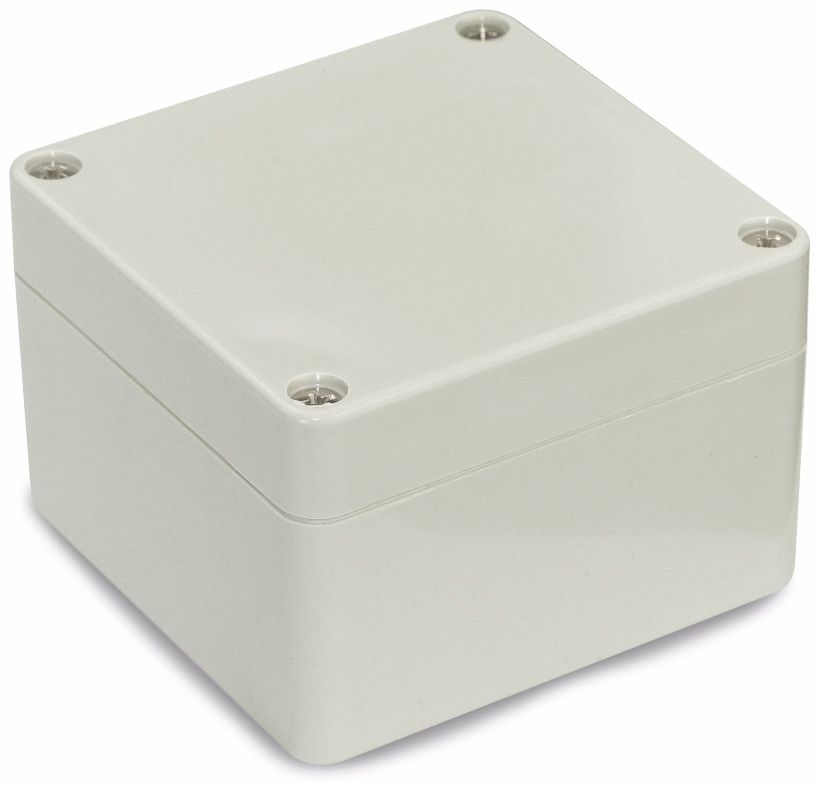 Modulgehäuse ABS, 83x81x56 mm, IP65, lichtgrau Modulgehäuse ABS, 83x81x56 mm, IP65, lichtgrau