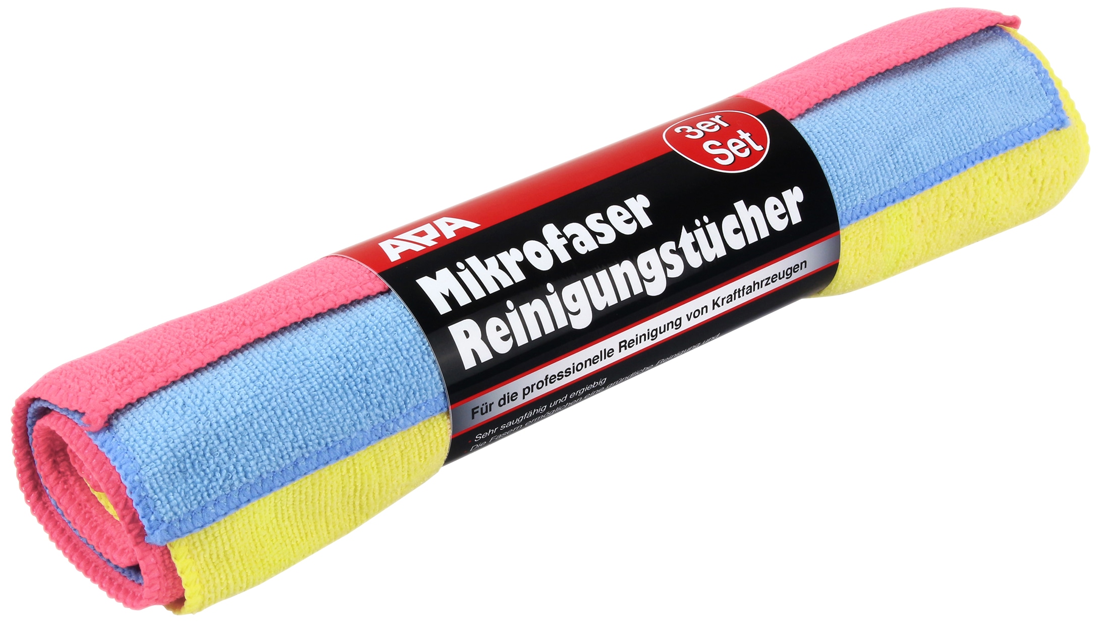 APA Kfz-Mikrofaser-Reinigungstücher, 19972, 3er Pack APA Kfz-Mikrofaser-Reinigungstücher, 19972, 3er Pack