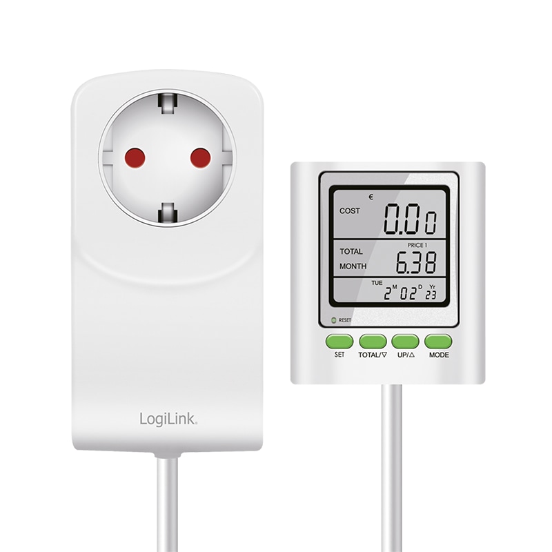LOGILINK Energiekosten-Messgerät M0006, mit CO2-Berechnung u. Kabel LOGILINK Energiekosten-Messgerät M0006, mit CO2-Berechnung u. Kabel