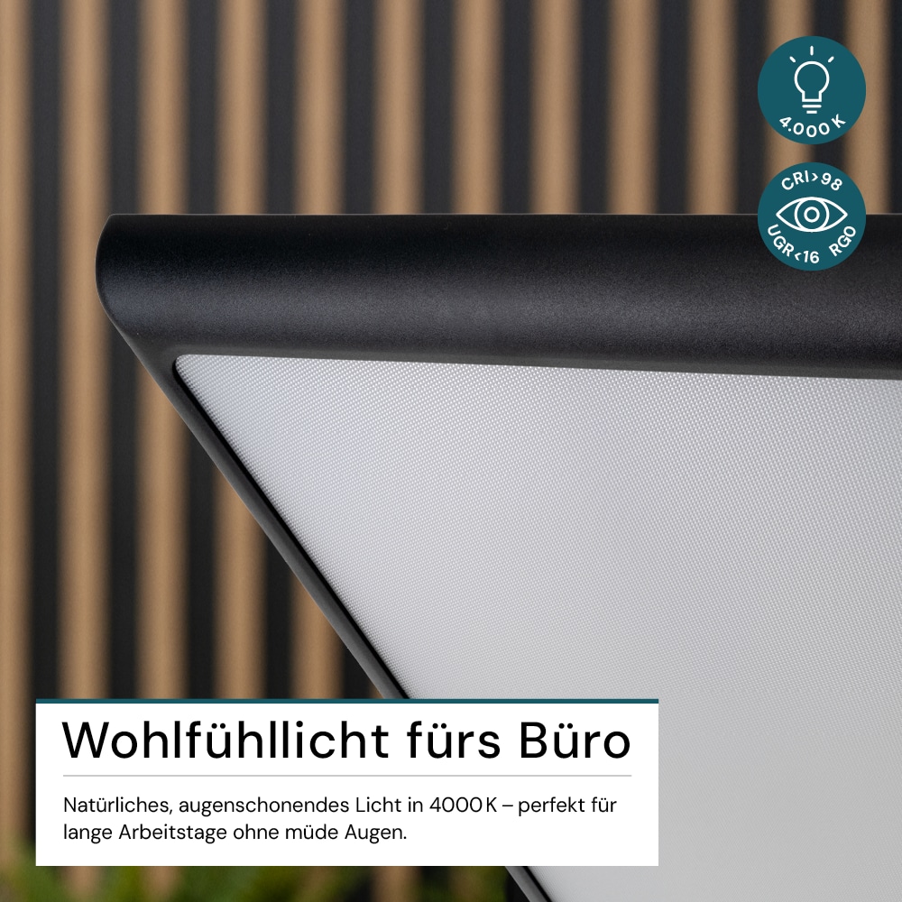 LUXULA LED-Büro-Stehleuchte, Up/Down, 100W, 4000K, EEK: F, 7000lm, IP20, dimmbar, schwarz LUXULA LED-Büro-Stehleuchte, Up/Down, 100W, 4000K, EEK: F, 7000lm, IP20, dimmbar, schwarz