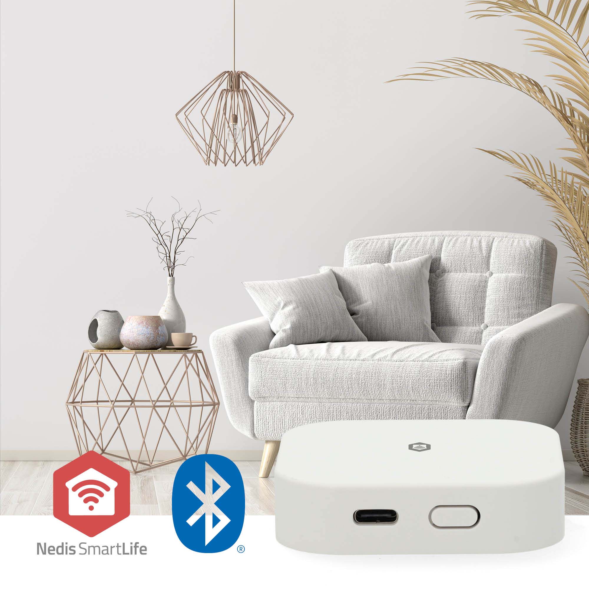 NEDIS Gateway SmartLife, 50 Geräte, Stromversorgung über USB, weiß