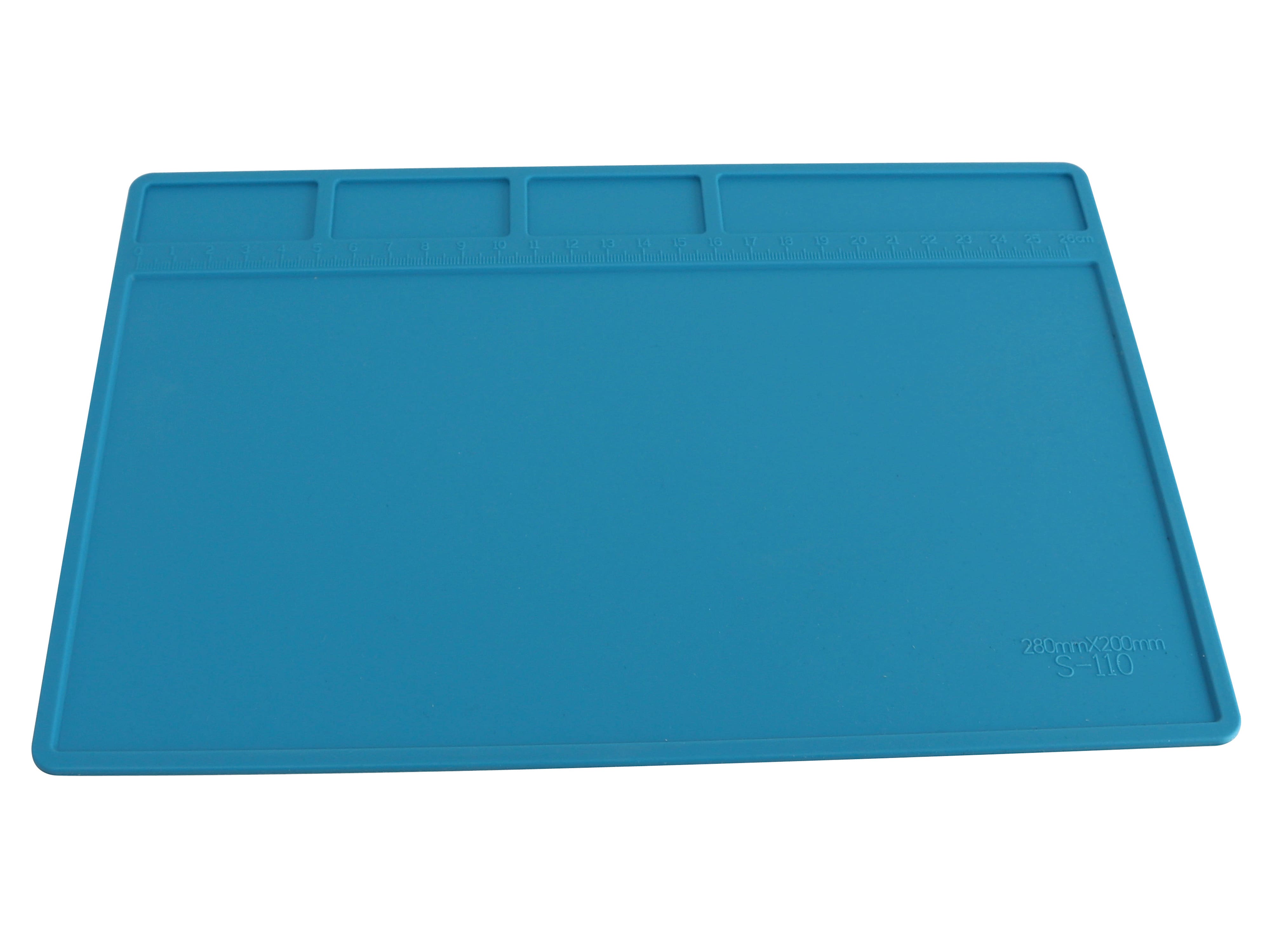 DAYTOOLS Silikon-Lötmatte S-110, 28x20 cm, blau DAYTOOLS Silikon-Lötmatte S-110, 28x20 cm, blau