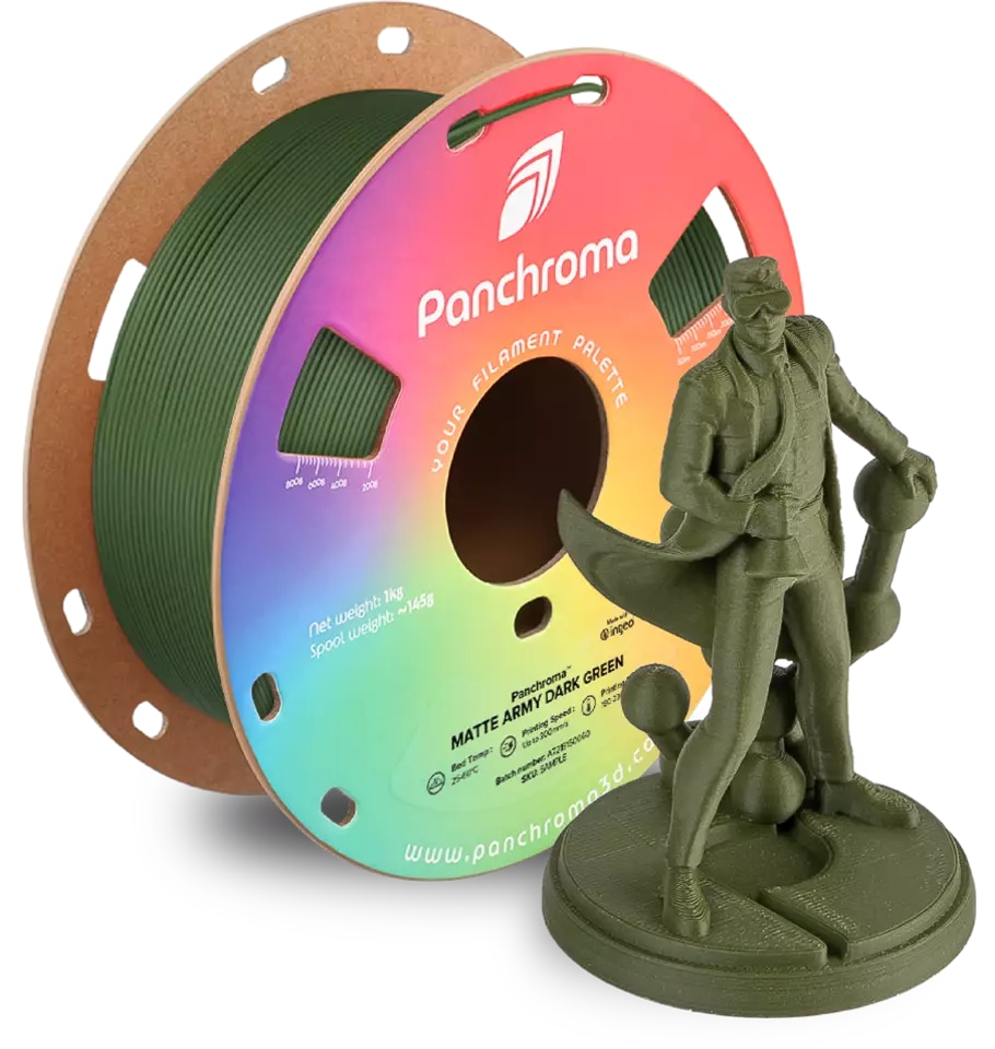 POLYMAKER 3D Filament PLA MATTE, 1 kg, dunkelgrün, 1,75 mm POLYMAKER 3D Filament PLA MATTE, 1 kg, dunkelgrün, 1,75 mm
