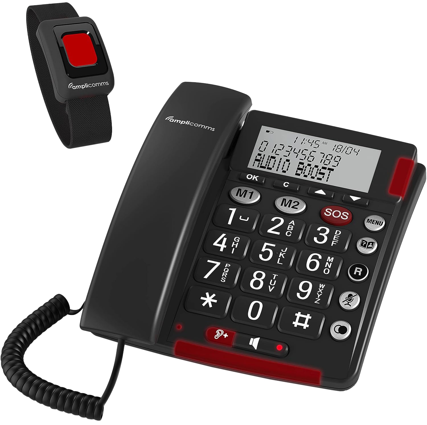 AMPLICOMMS Telefon schnurgebunden BIGTEL 50 Alarm Plus AMPLICOMMS Telefon schnurgebunden BIGTEL 50 Alarm Plus