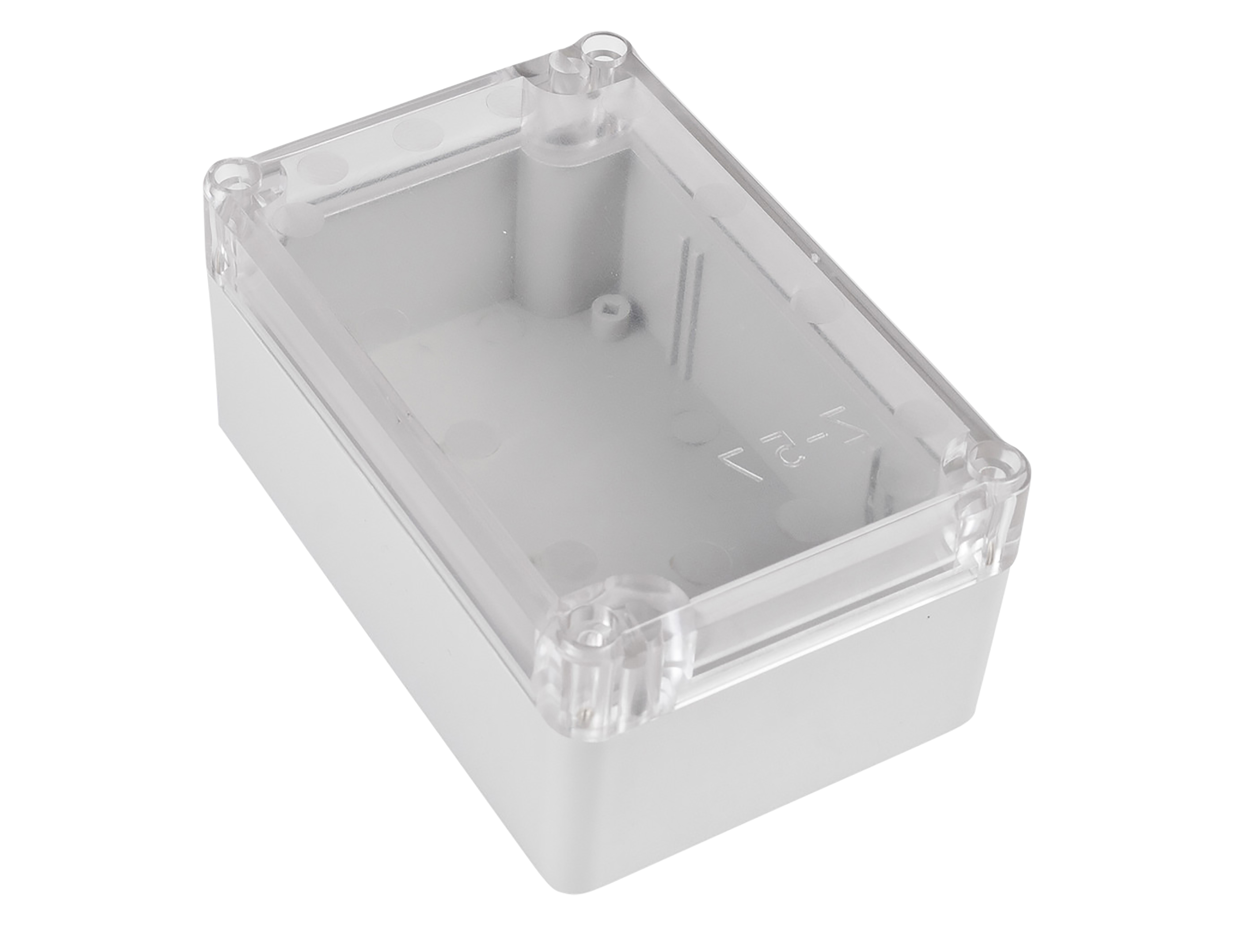 POLLIN ABS-Gehäuse 4U63120806437, 118x78x55 mm, IP65, Glasklarer Deckel POLLIN ABS-Gehäuse 4U63120806437, 118x78x55 mm, IP65, Glasklarer Deckel