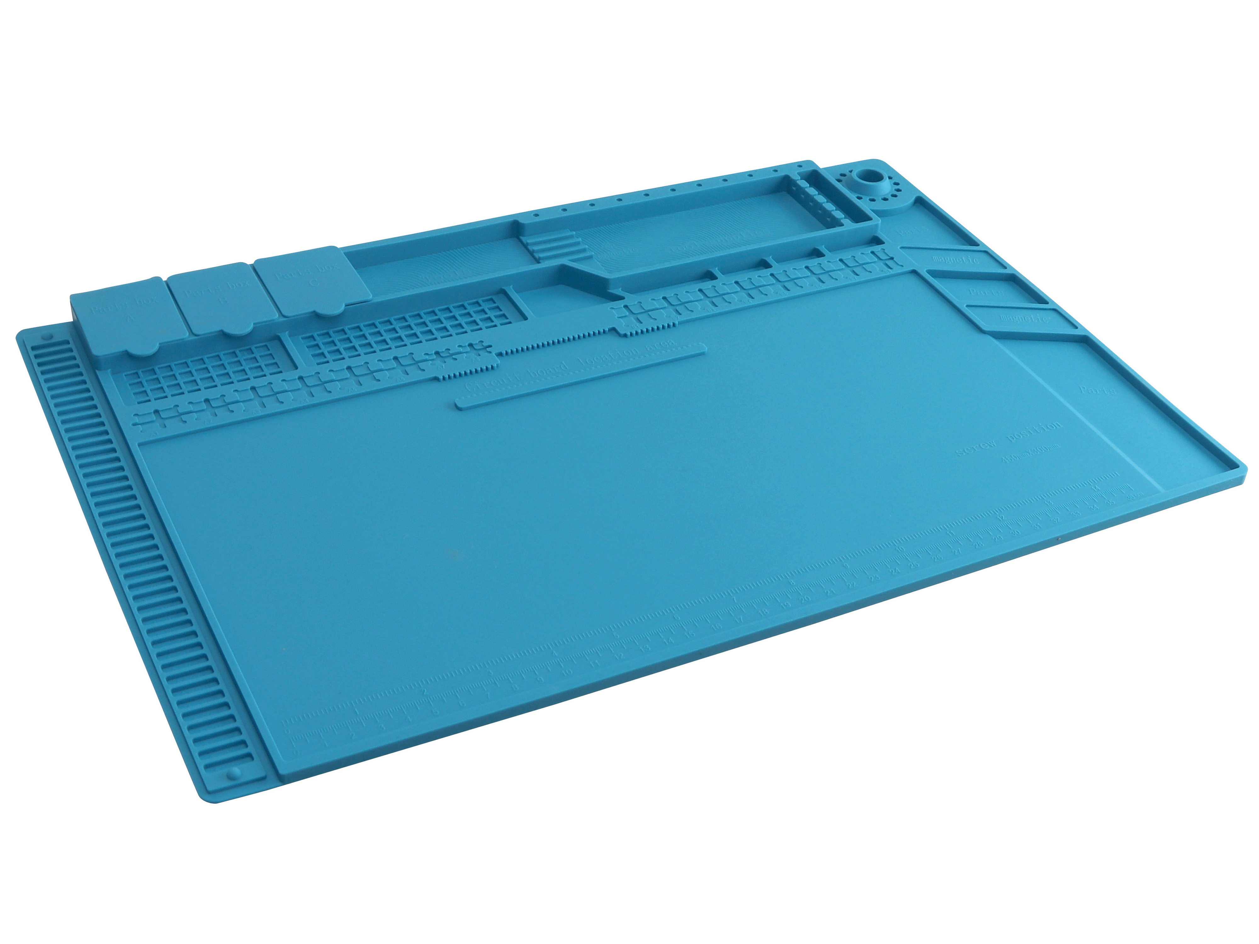 DAYTOOLS Silikon-Lötmatte S-160C, 45x30 cm, blau DAYTOOLS Silikon-Lötmatte S-160C, 45x30 cm, blau