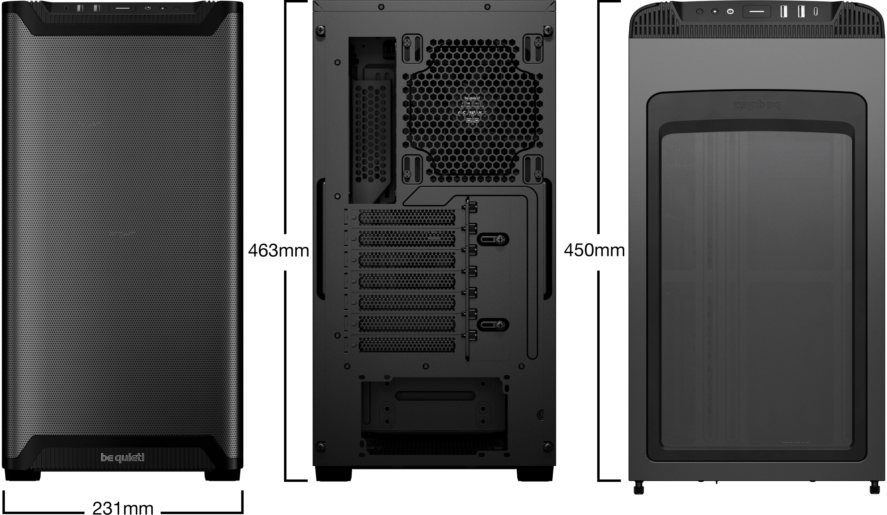 BE QUIET! Midi Tower Pure Base 501 Airflow schwarz
