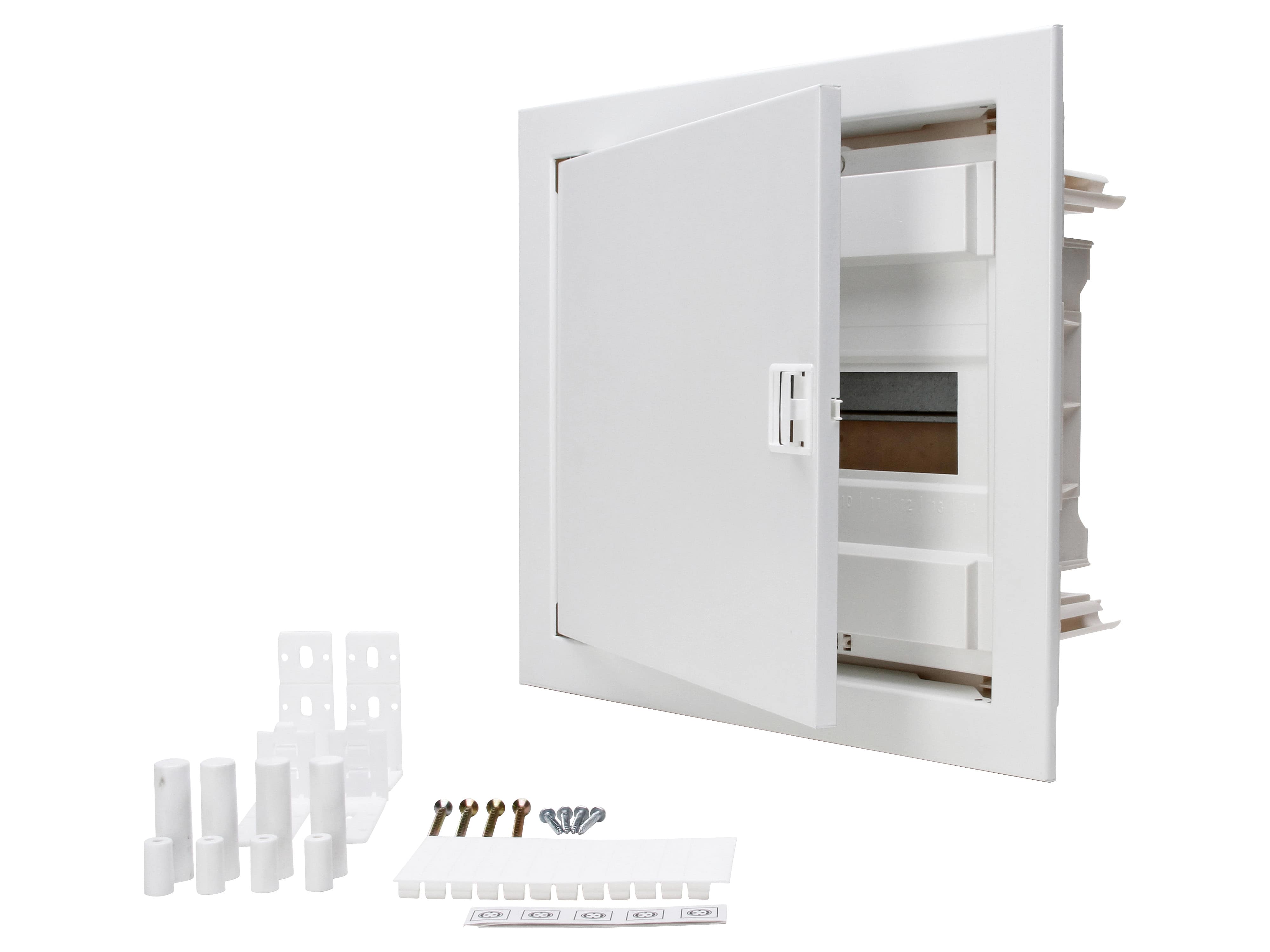 KOPP Unterputz-/Hohlwand-Verteilerkasten U12EP, IP40, 64A, 400VAC, 1-reihig KOPP Unterputz-/Hohlwand-Verteilerkasten U12EP, IP40, 64A, 400VAC, 1-reihig