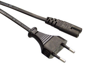 GOOBAY Euro-Netzkabel, 5 m, schwarz GOOBAY Euro-Netzkabel, 5 m, schwarz