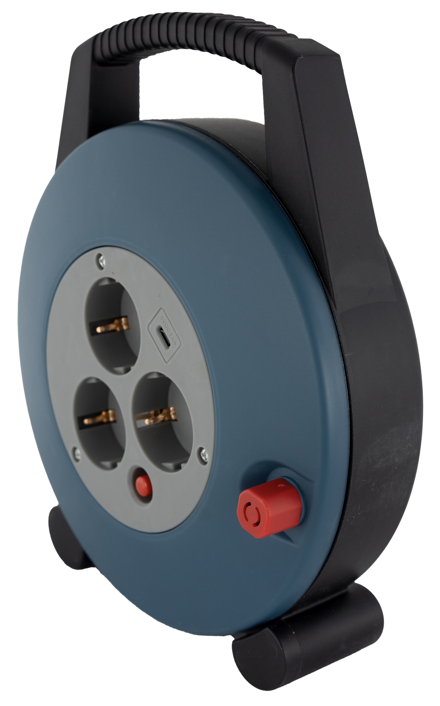 REV Kabelbox H05VV3G1,5, 3-fach, 1x USB-C, schwarz/grau, 10 m REV Kabelbox H05VV3G1,5, 3-fach, 1x USB-C, schwarz/grau, 10 m
