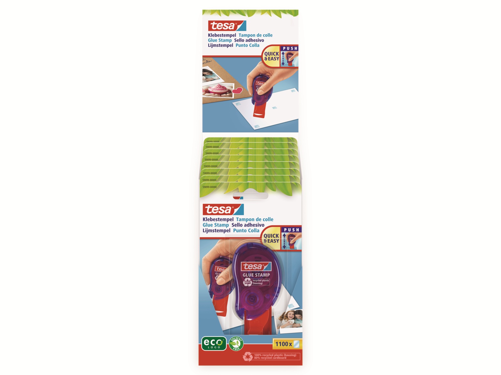 TESA ® Klebestempel permanent ecoLogo®, 59099-00000-00 TESA ® Klebestempel permanent ecoLogo®, 59099-00000-00