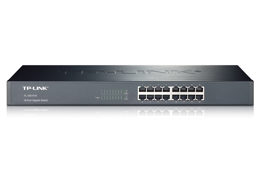 TP-LINK Gigabit Netzwerk-Switch TL-SG1016, 16-Port TP-LINK Gigabit Netzwerk-Switch TL-SG1016, 16-Port